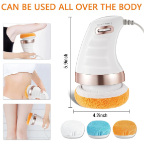 Body Sculpting Massager with 3 Pads, Adjustable Speed, Handheld Electric Massager for Full Body (1 Pc)