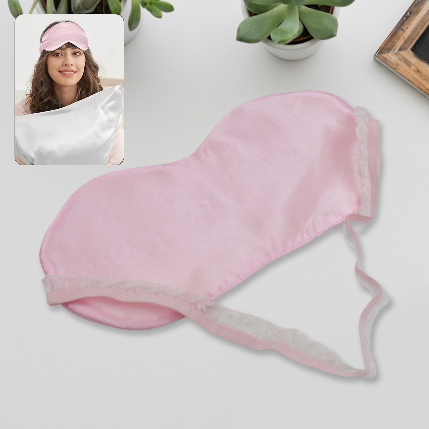 New Unisex Satin Sleep Mask – For Travel & Meditation (1pc) - Image 2