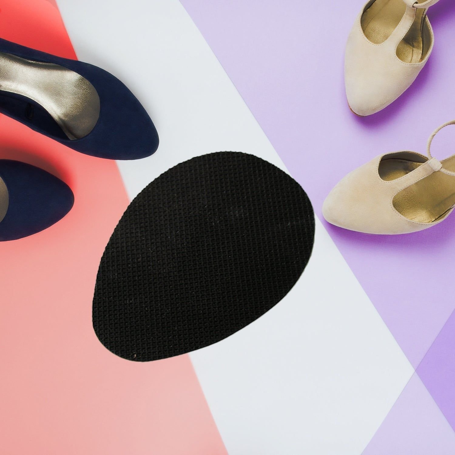 Non-Slip Shoe Pads, Rubber Shoe Sole Protector Pads, Self-Adhesive Shoe Grips Pads Stickers Non Skid for Ladies Shoes, High Heels, Boots - Image 5