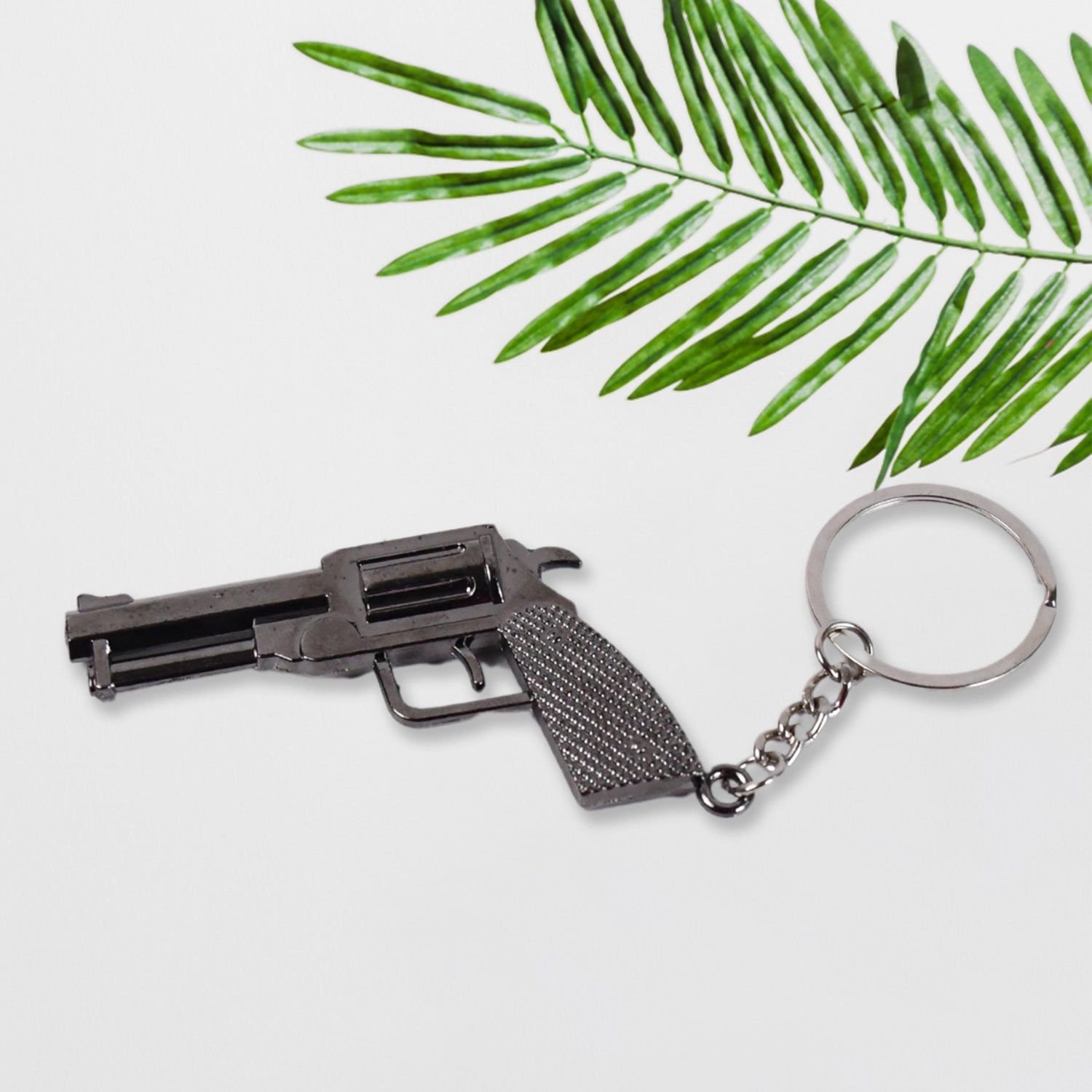 Gun Keychain Metal Weapon Key Rings Pendant for Men, Birthday Gifts (1 Pc / Mix Design) - Image 3