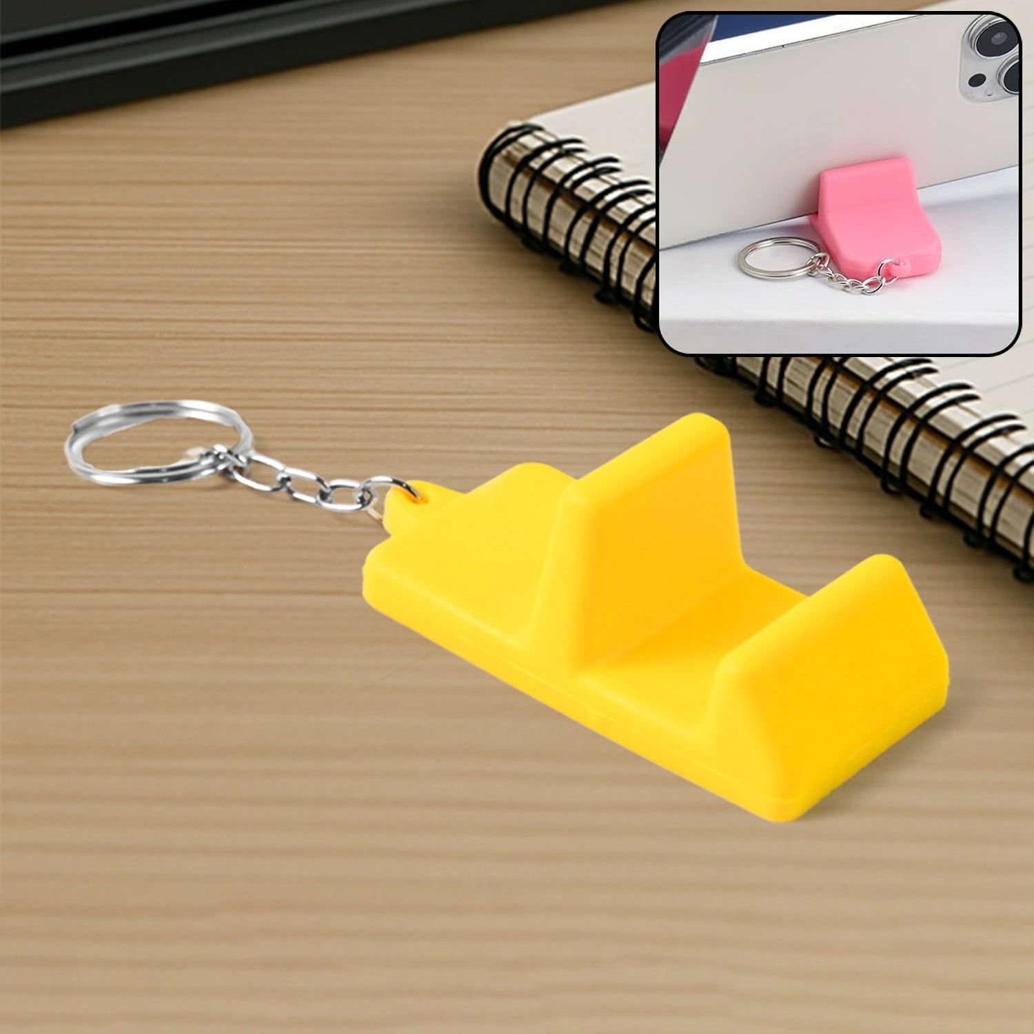 Plastic 2-in-1 Mobile Stand Keychain (9 Pc) - Image 4