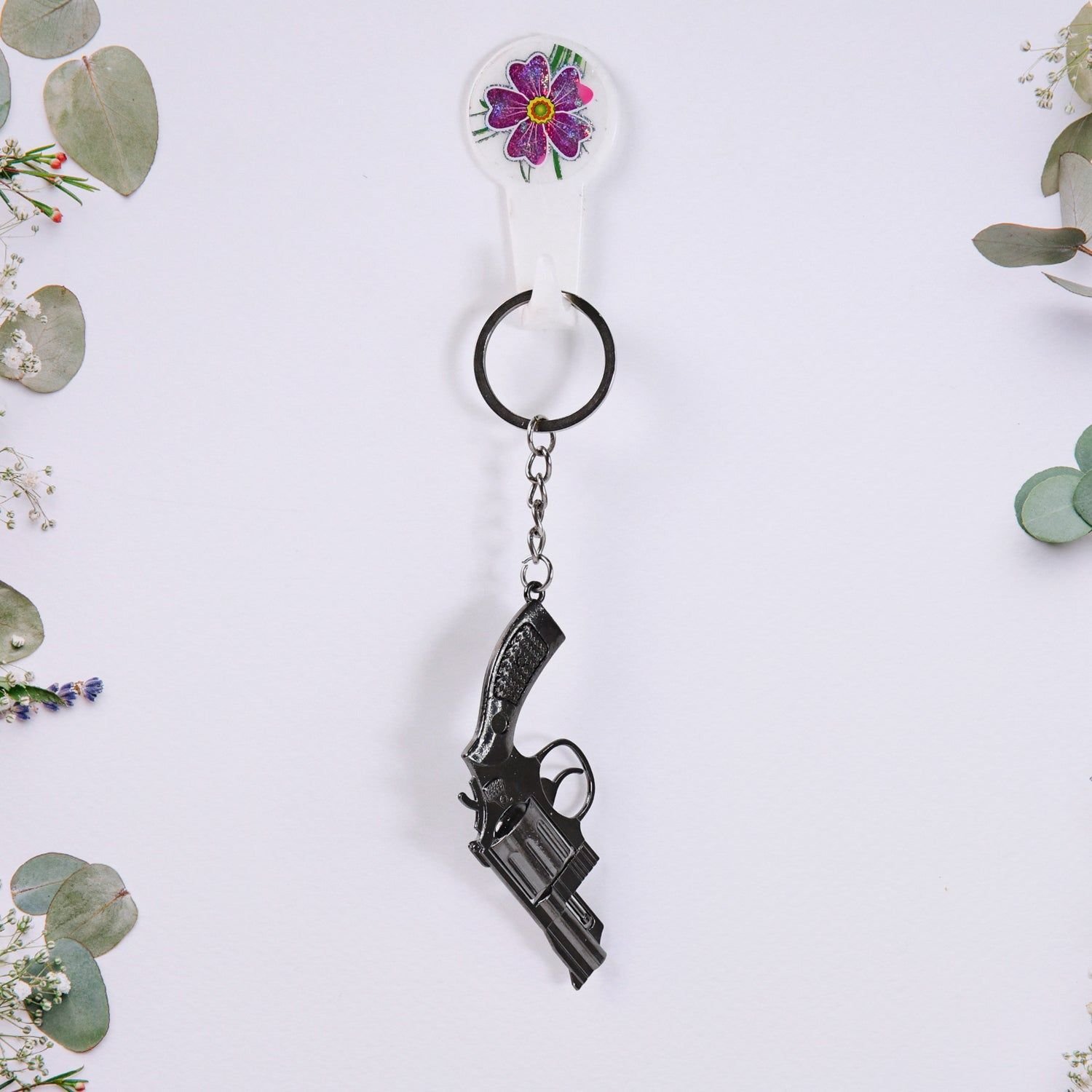 Gun Keychain Metal Weapon Key Rings Pendant for Men, Birthday Gifts (1 Pc / Mix Design) - Image 8