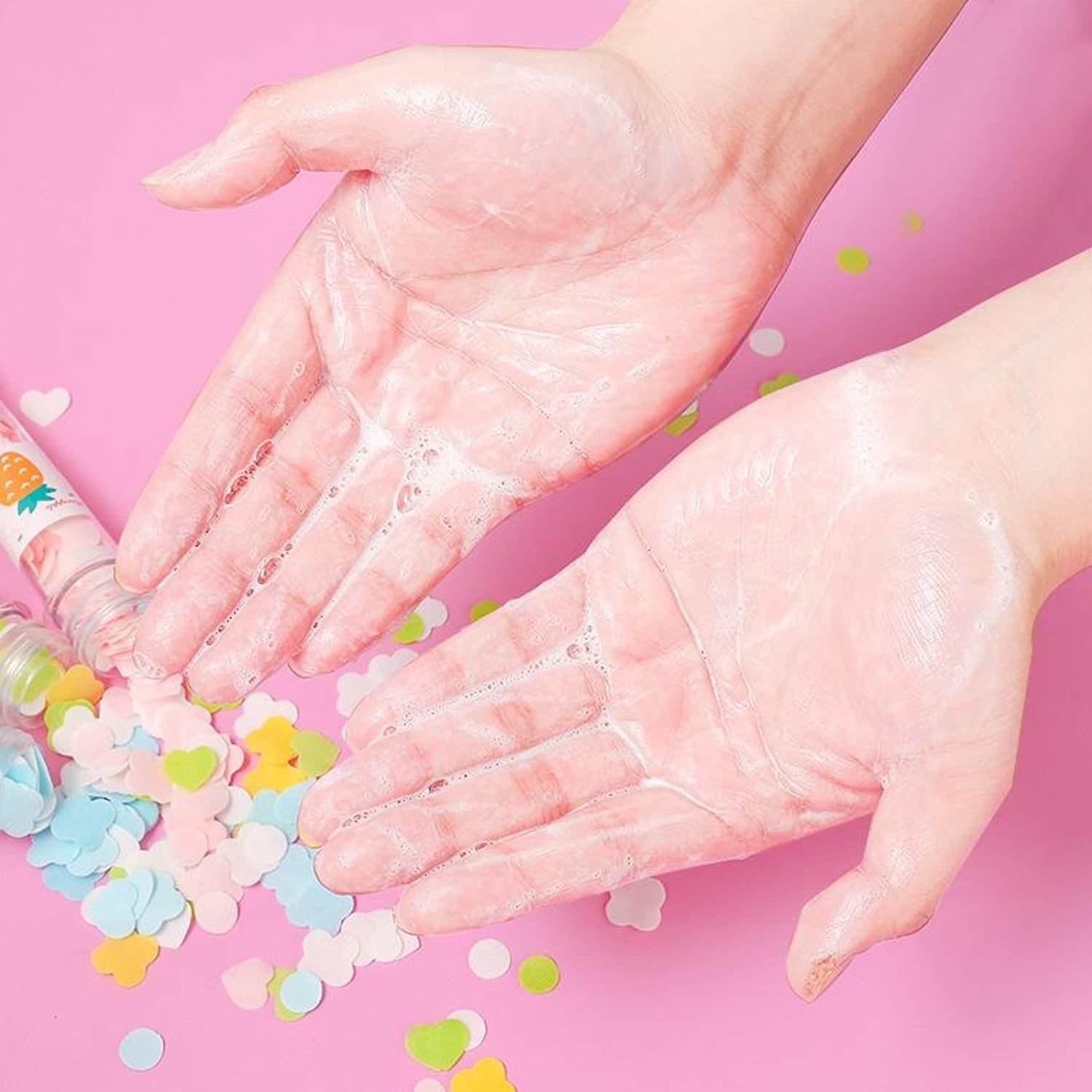 Portable Hand Washing Bath Flower Shape Paper Soap Strips In Test Tube Bottle - Image 5