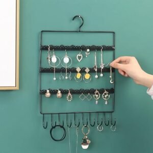 Wall Mounted Earring Organizer Hanging Jewellery Rack For All Type Jewellery (1 Pc / Mix Size)