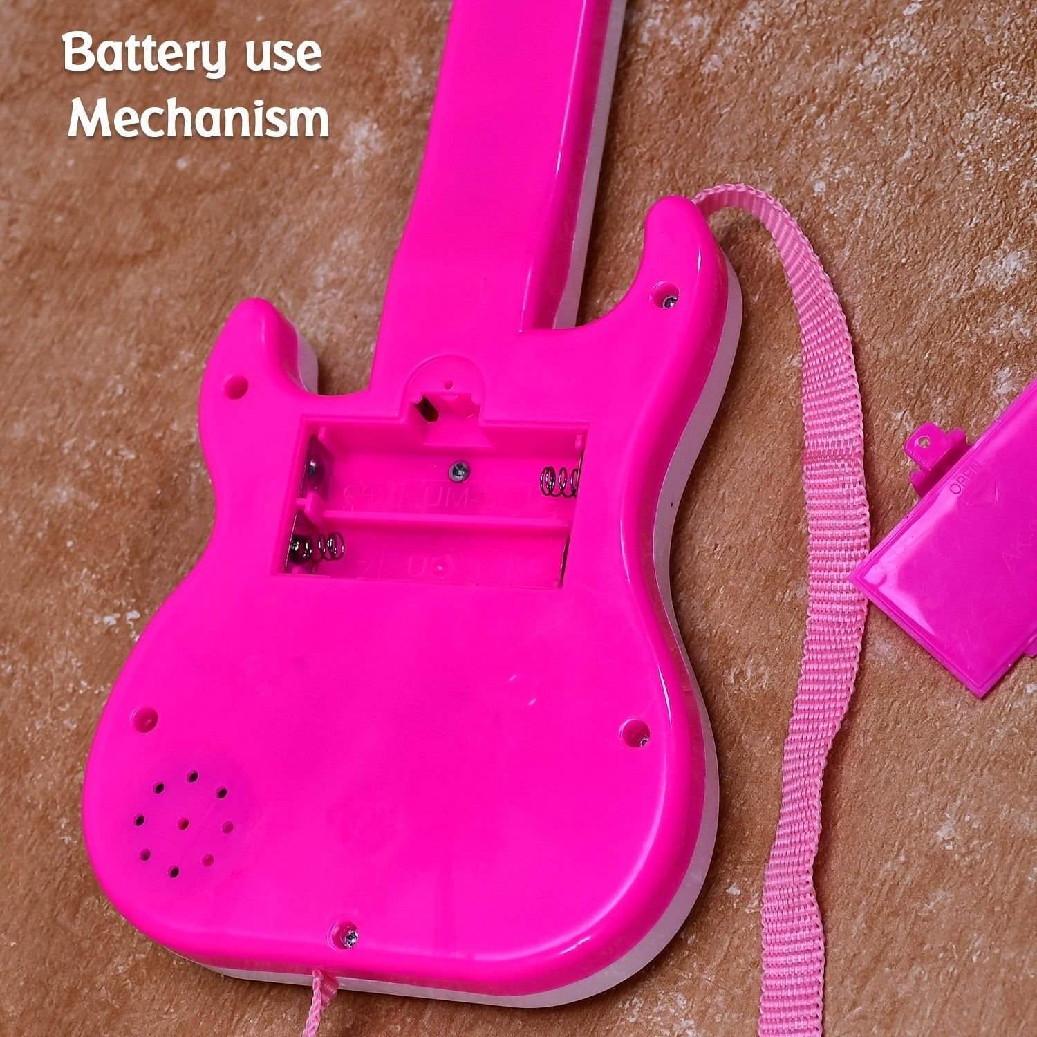 Battery Operated Musical Instruments Mini Guitar Toys and Light for 3+Years Old Kids. - Image 6