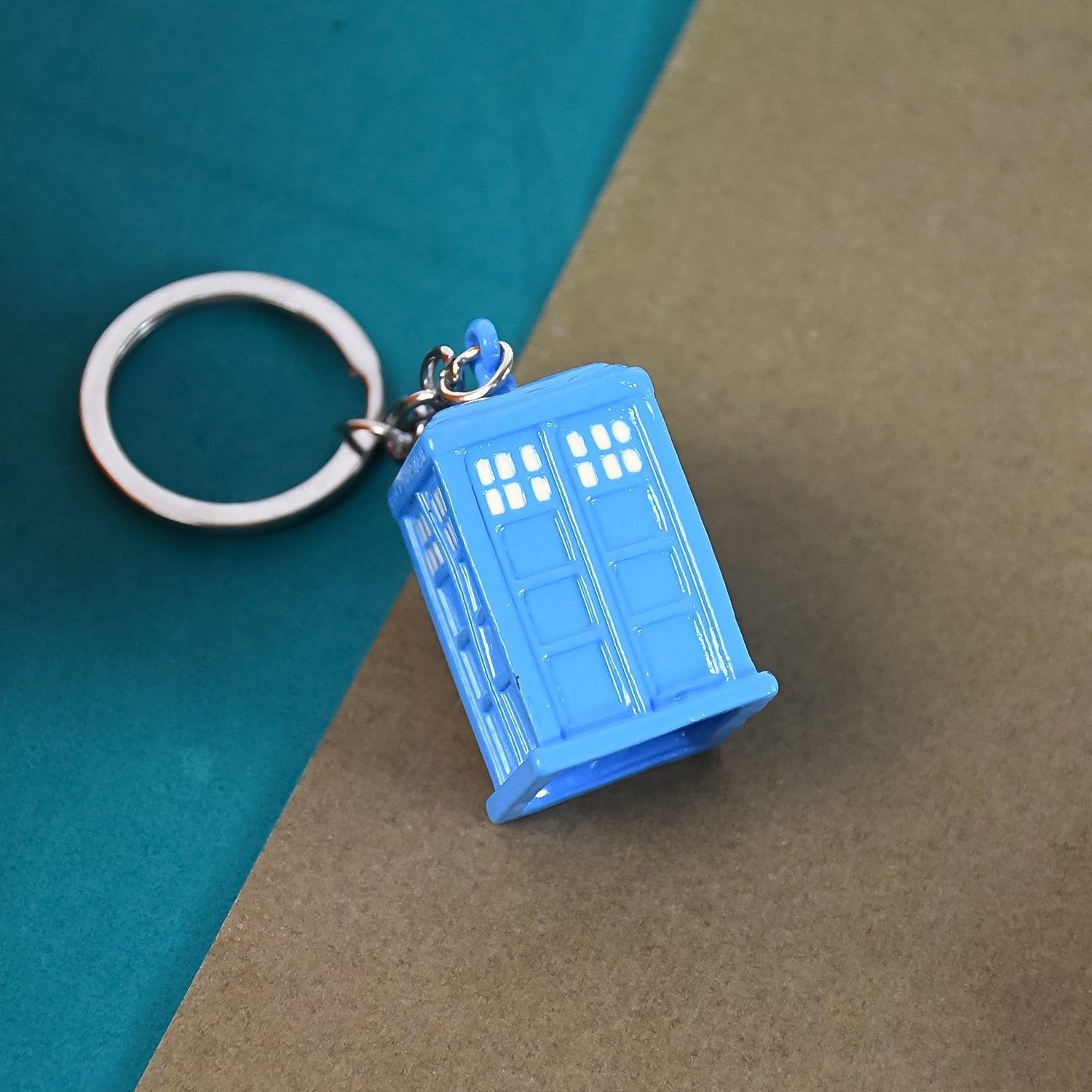 Police Booth Box Shape 3 D Metal Keychain (1 Pc) - Image 4