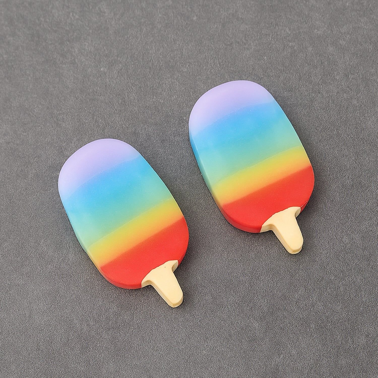 Jelly Popsicle Erasers – Cute & Fancy Mini Erasers for Kids (2 Pc Set, Mix Design) - Image 2
