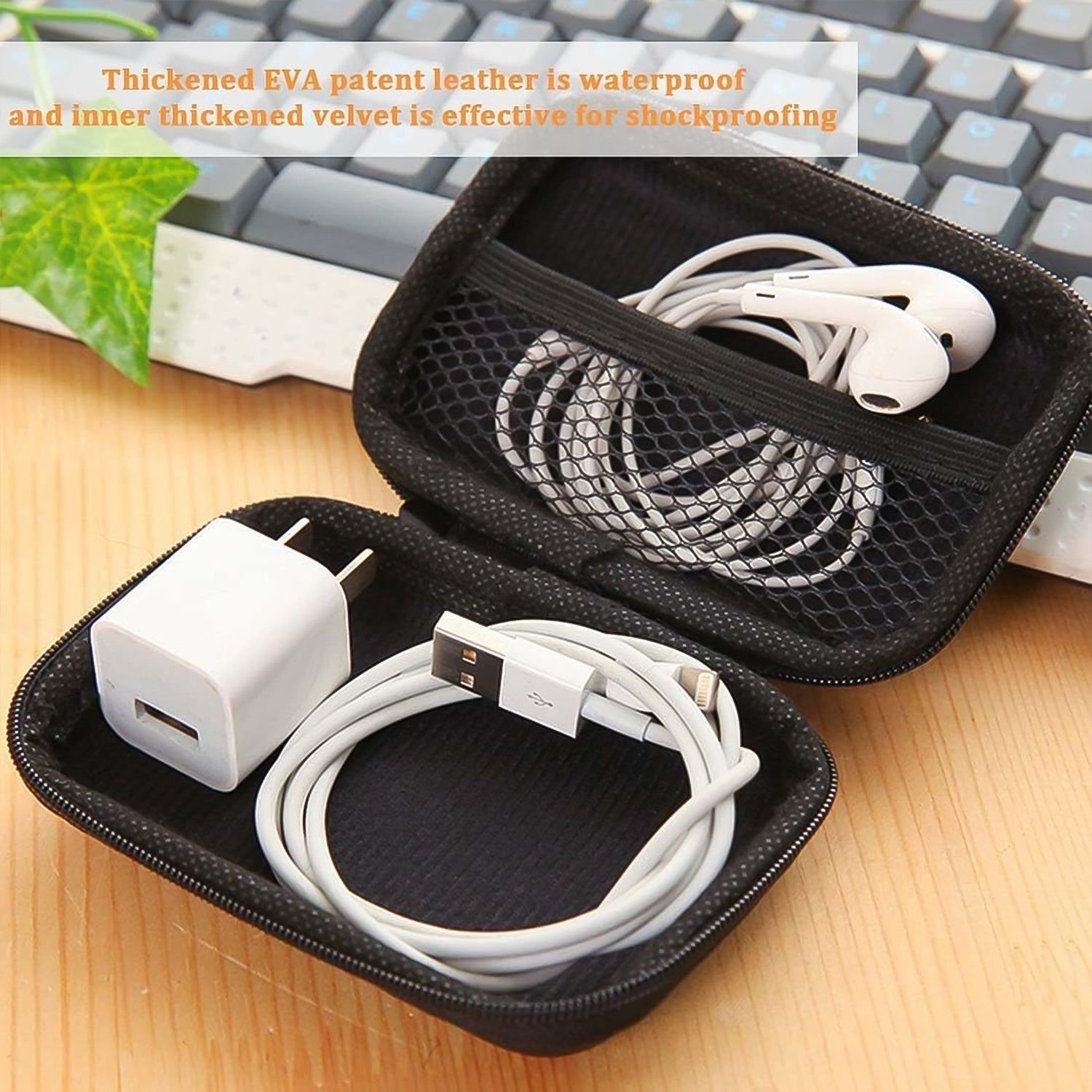 Premium Hard Shell Portable Storage Case with Zipper Closure (1 Pc) - Image 7