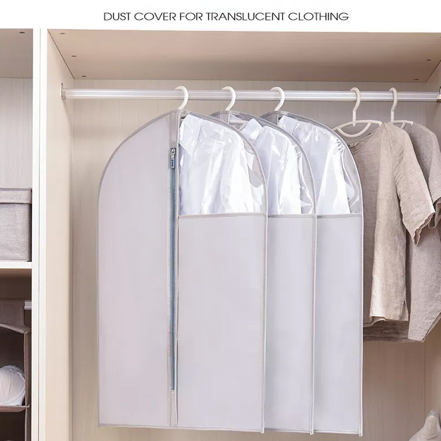 Foldable Non Woven Men's Coat Blazer Suit Cover men's coat blazer cover fold over breathable garment bag suit cover. - Image 3