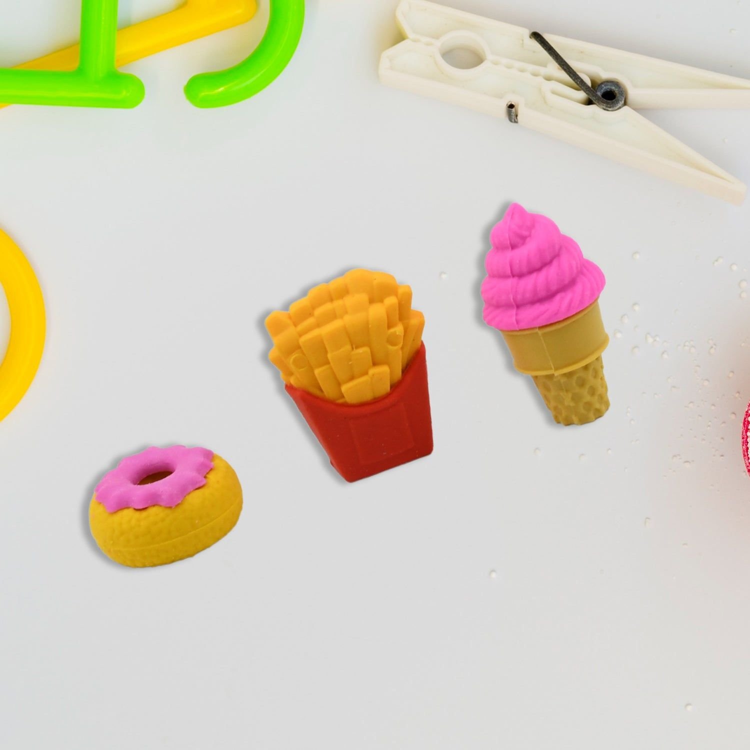 3D Food Fancy & Colorful Erasers – Cute Novelty Eraser Set for Kids & School Prize (1 Set / Mix Design & Color) - Image 7