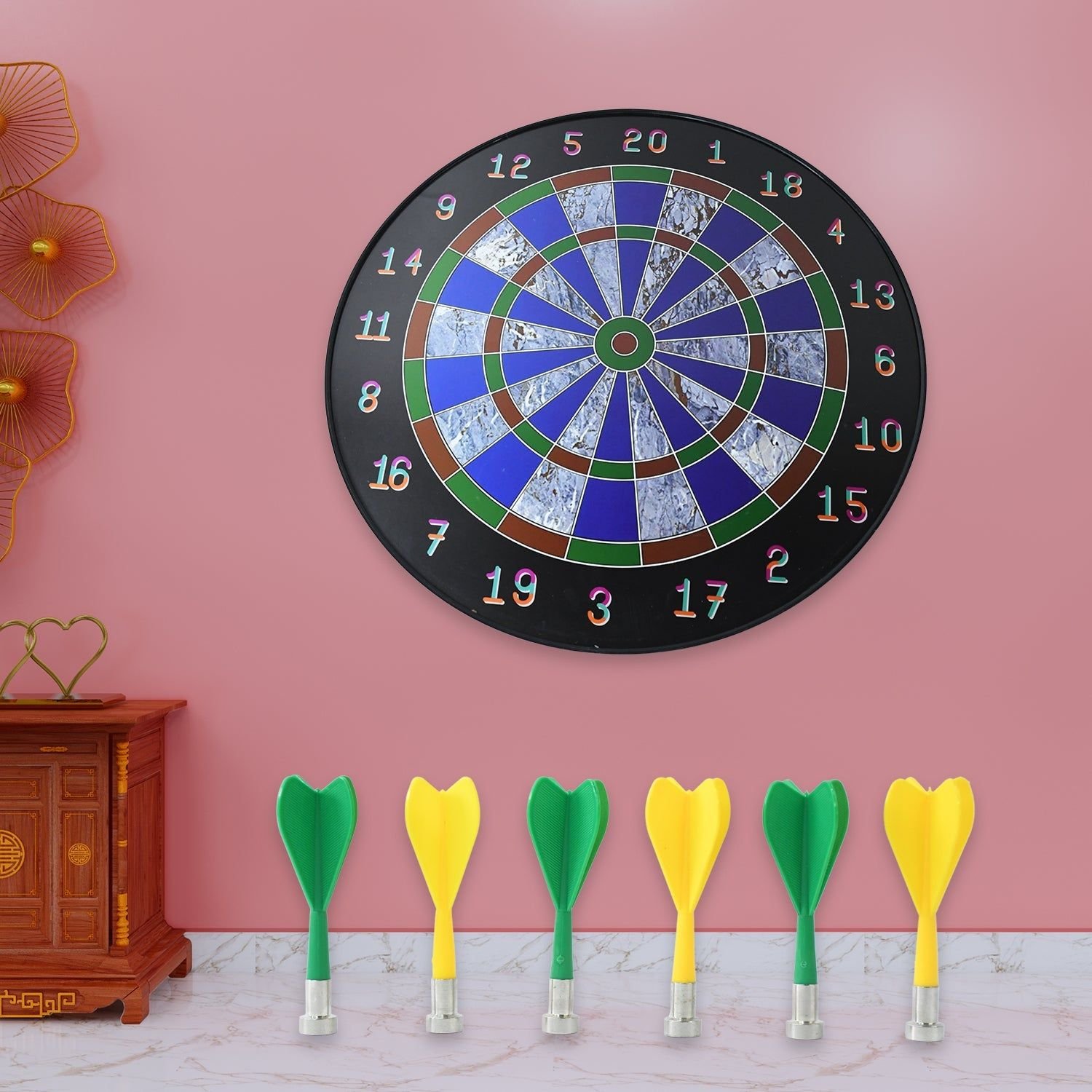 Magnetic Dart Board Game Set with 6 Safe Darts for Kids & Adults - Image 2