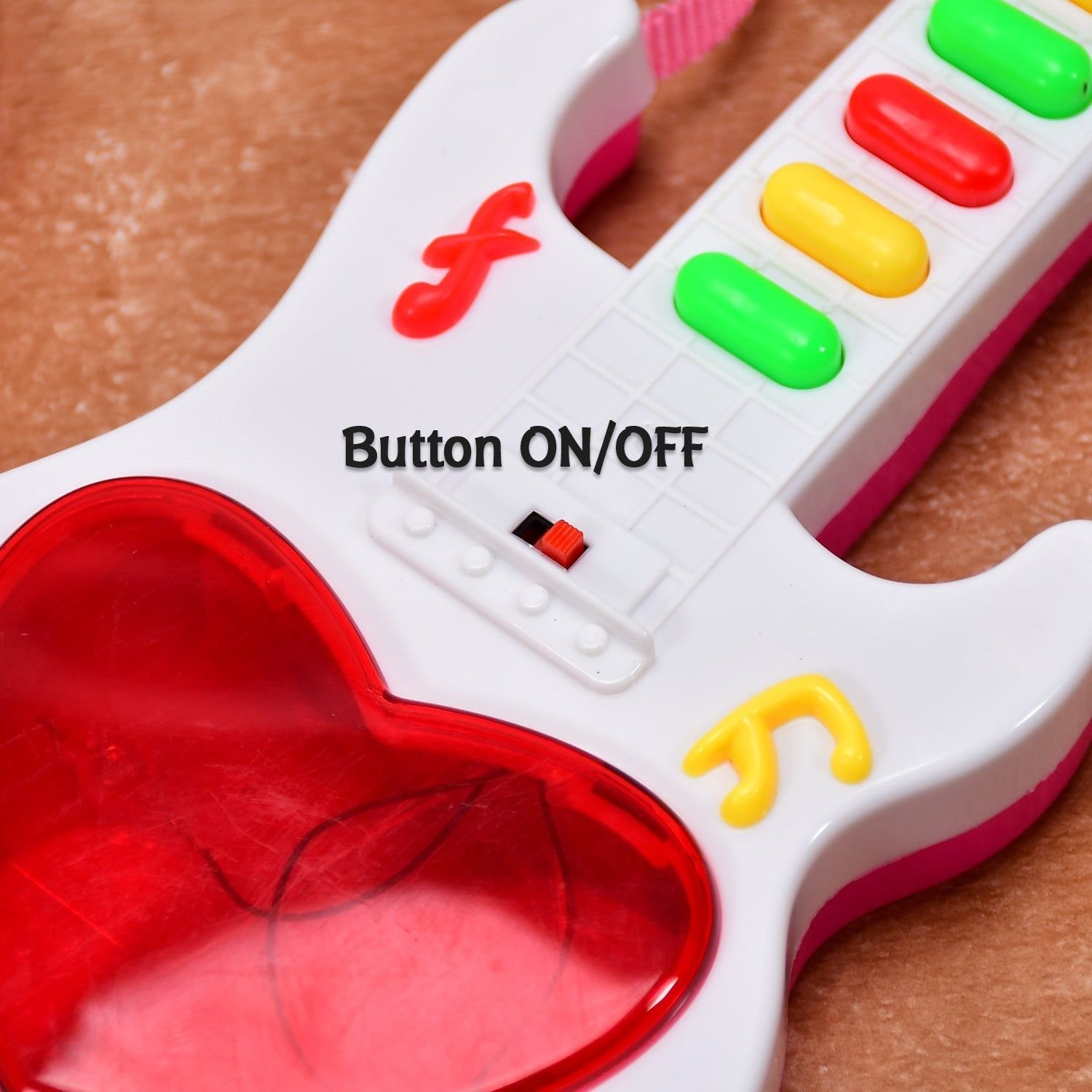 Battery Operated Musical Instruments Mini Guitar Toys and Light for 3+Years Old Kids. - Image 7