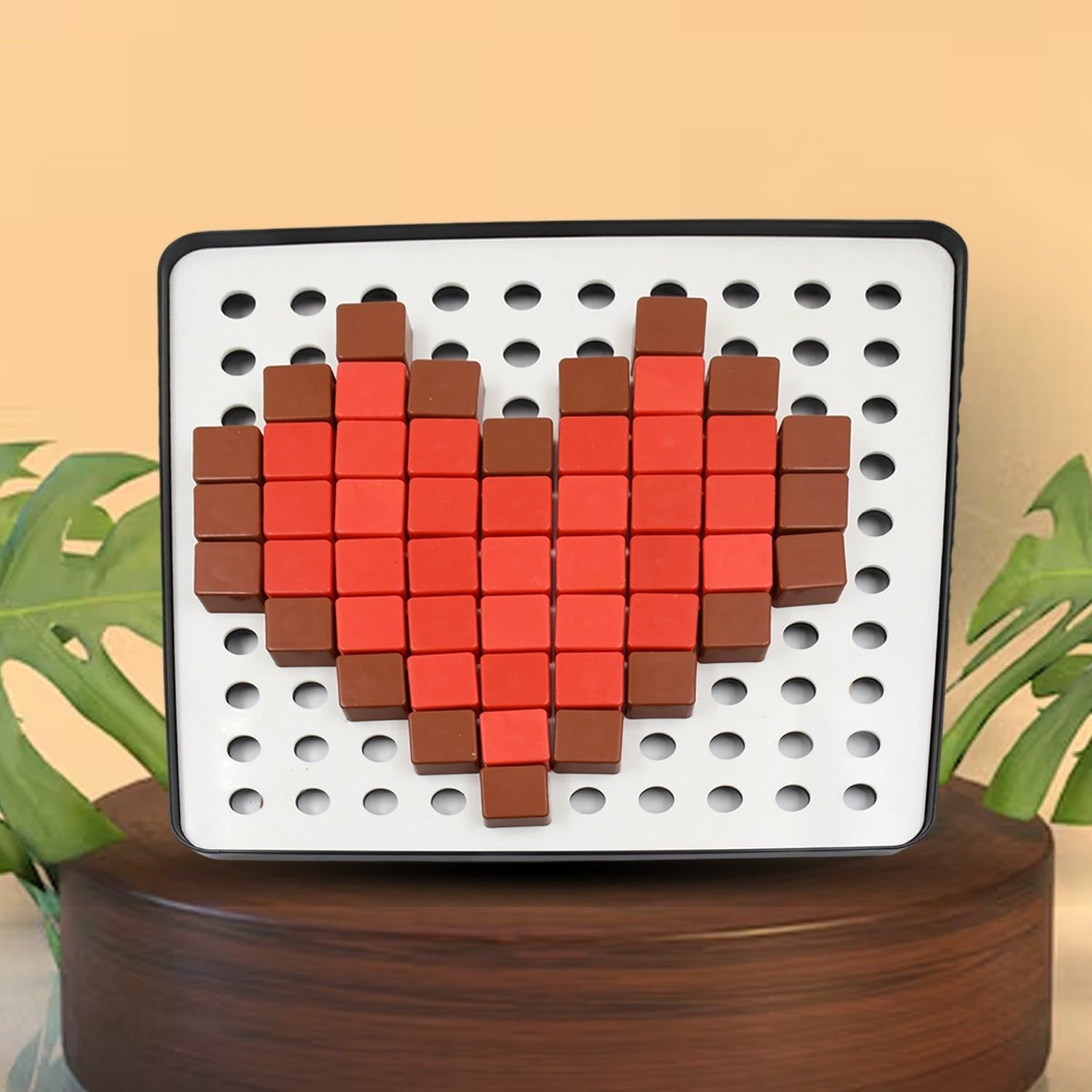 Pixel Cubes Toy for Children Early Education, Pixel Game Educational Board Games Board, Birthday Gift for Kids, Learning Math Toy, Brain Games, Math Puzzle (Approx 180 Cubes With Pixel Board & Book) - Image 2