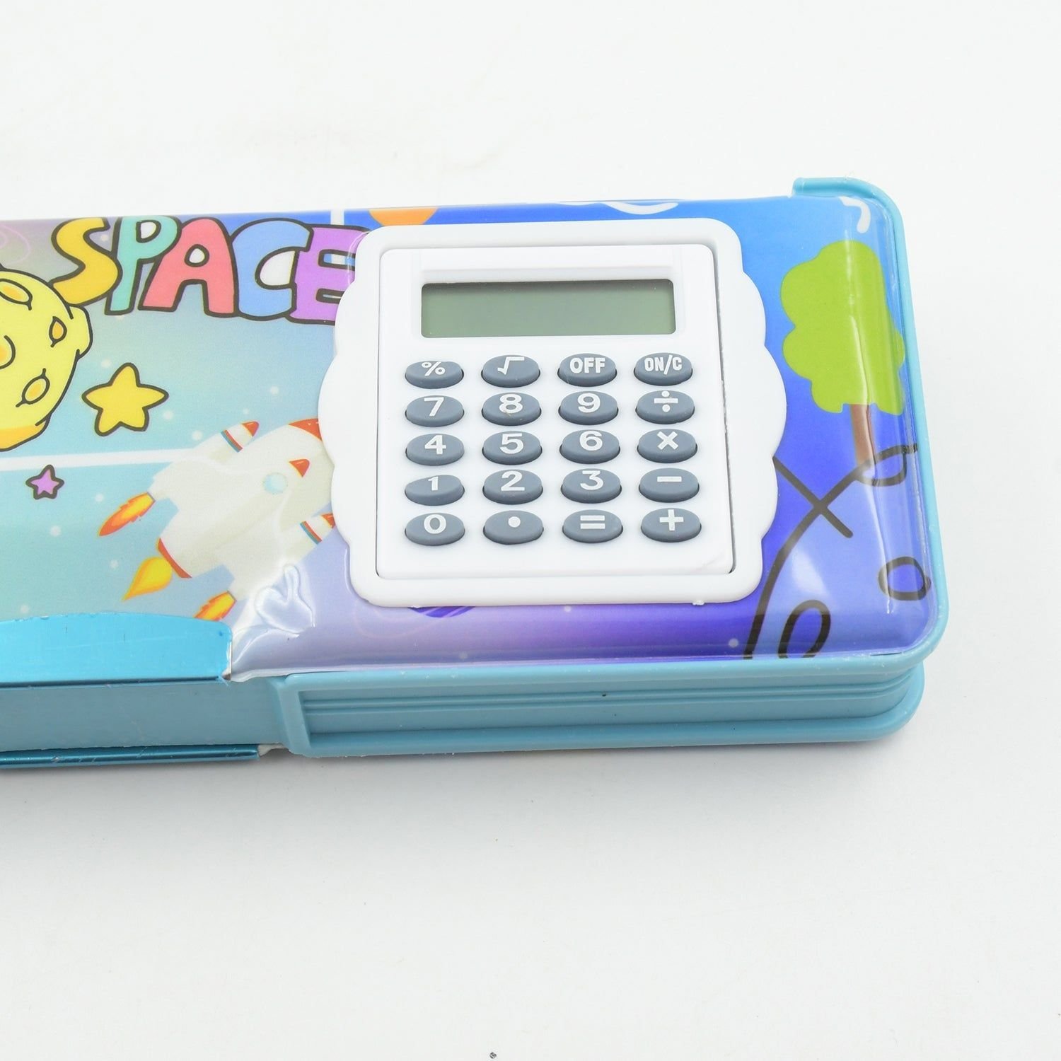 Magnetic Geometry Box - Double-Sided Pencil Case with Calculator for Students - Image 3