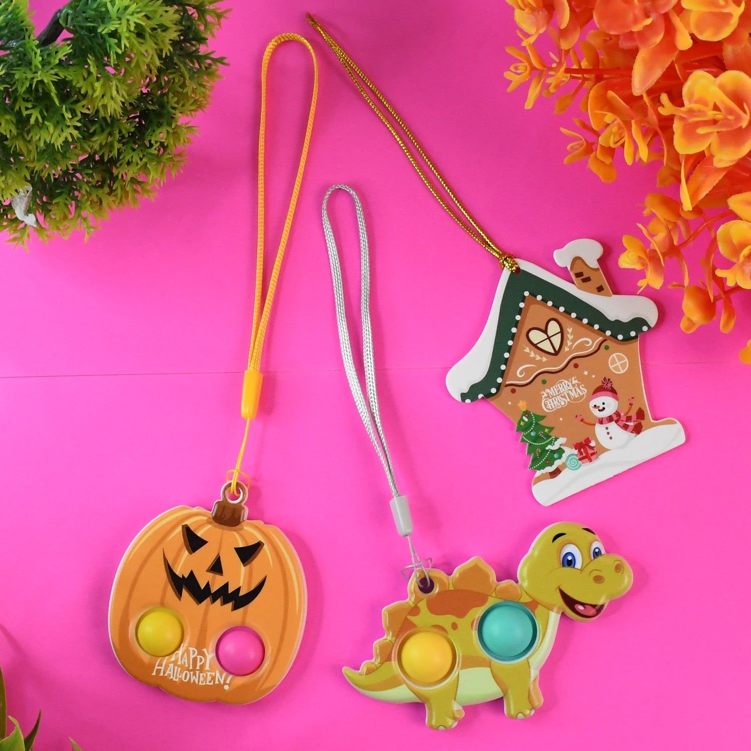Silicone Push Bubble Fidget Keychain Toy (1 Pc) - Image 3