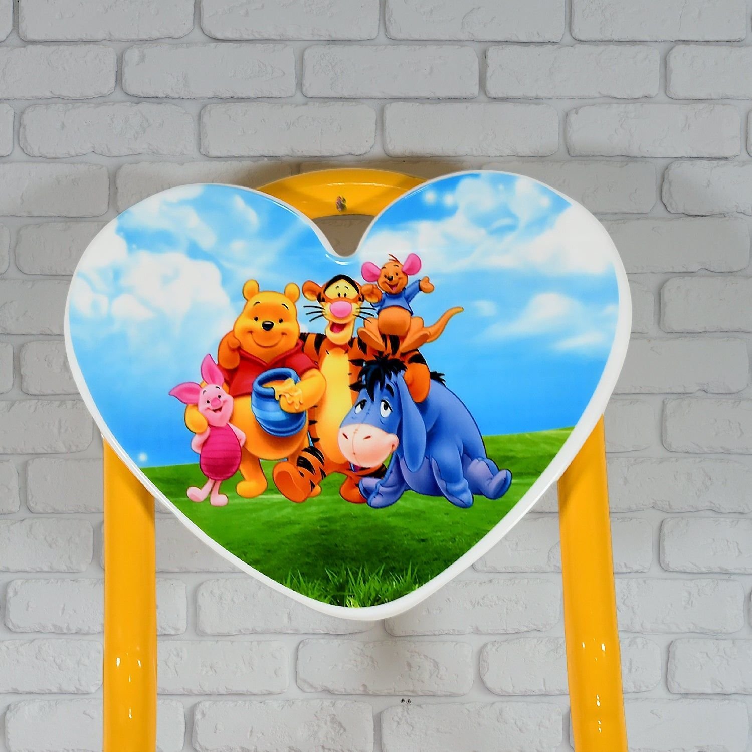 Heart Shape Kids Chair Cartoon Printed Foldable Kids / Children Folding Chair for Playrooms, Schools, Daycares, and Home. Metal and Fibre Body Picnic Beach Camping Chair (1 Pc) - Image 6