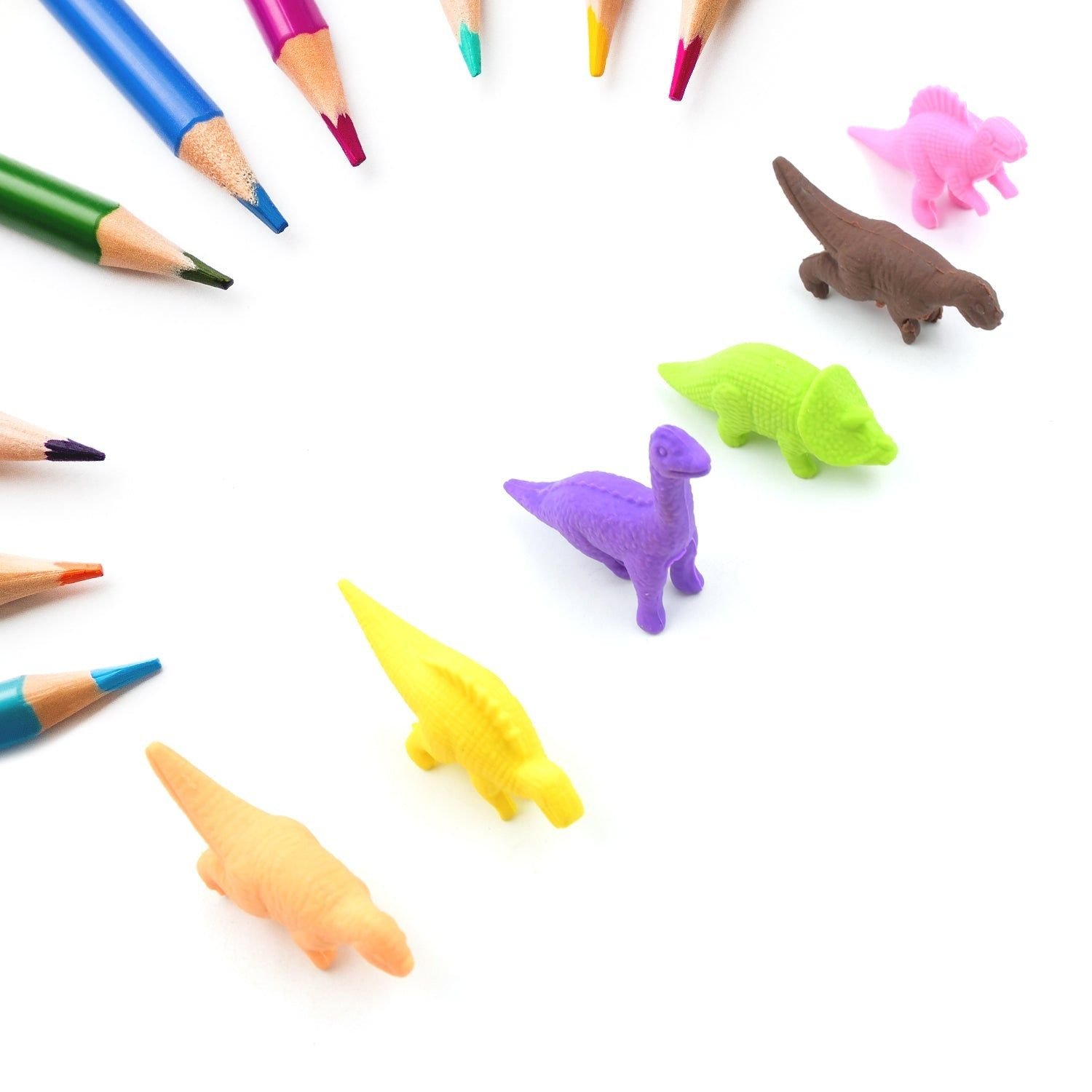 Dinosaur Shaped Erasers for Kids, 3D Puzzle Erasers, Classroom Prizes (6 Pcs Set) - Image 2