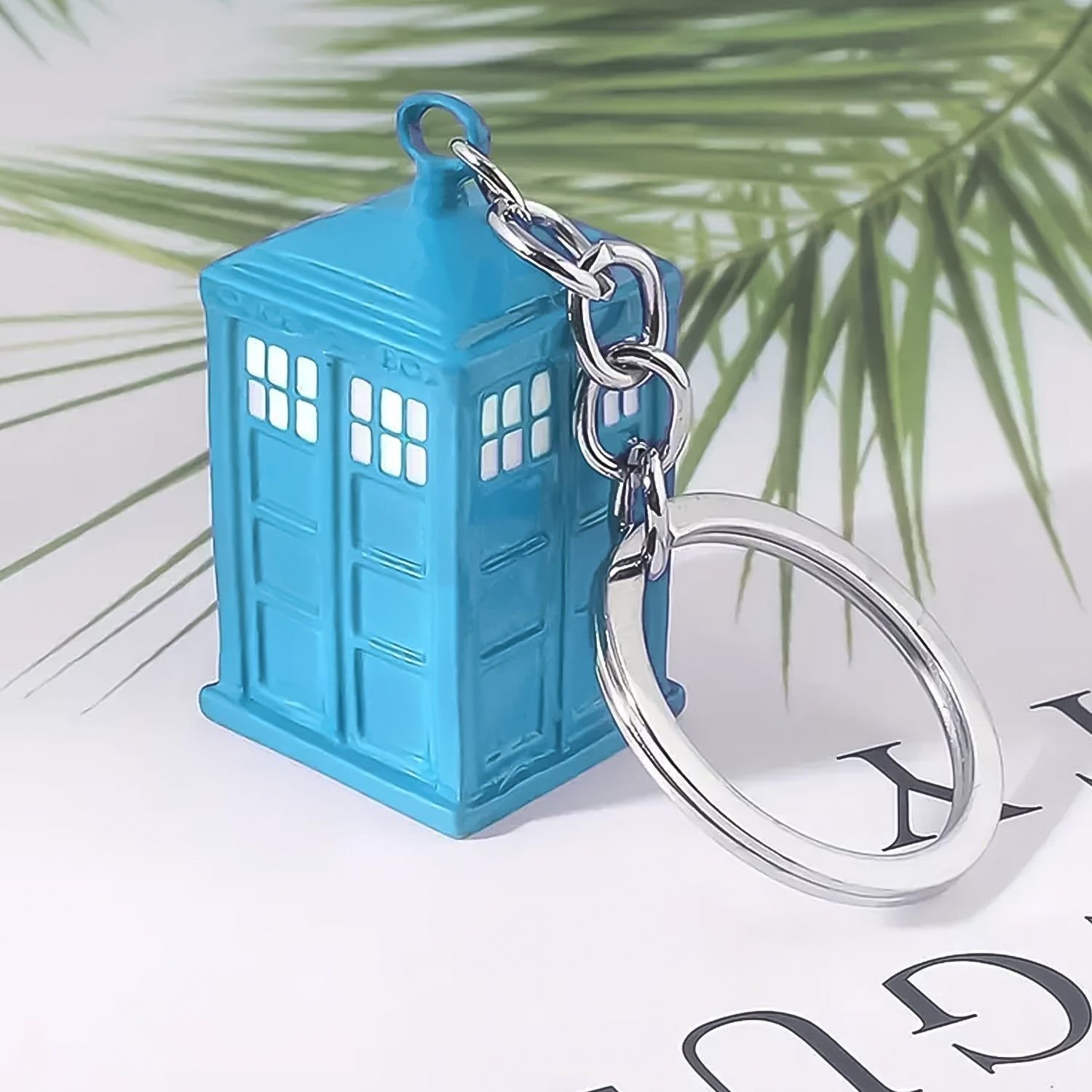 Police Booth Box Shape 3 D Metal Keychain (1 Pc) - Image 5