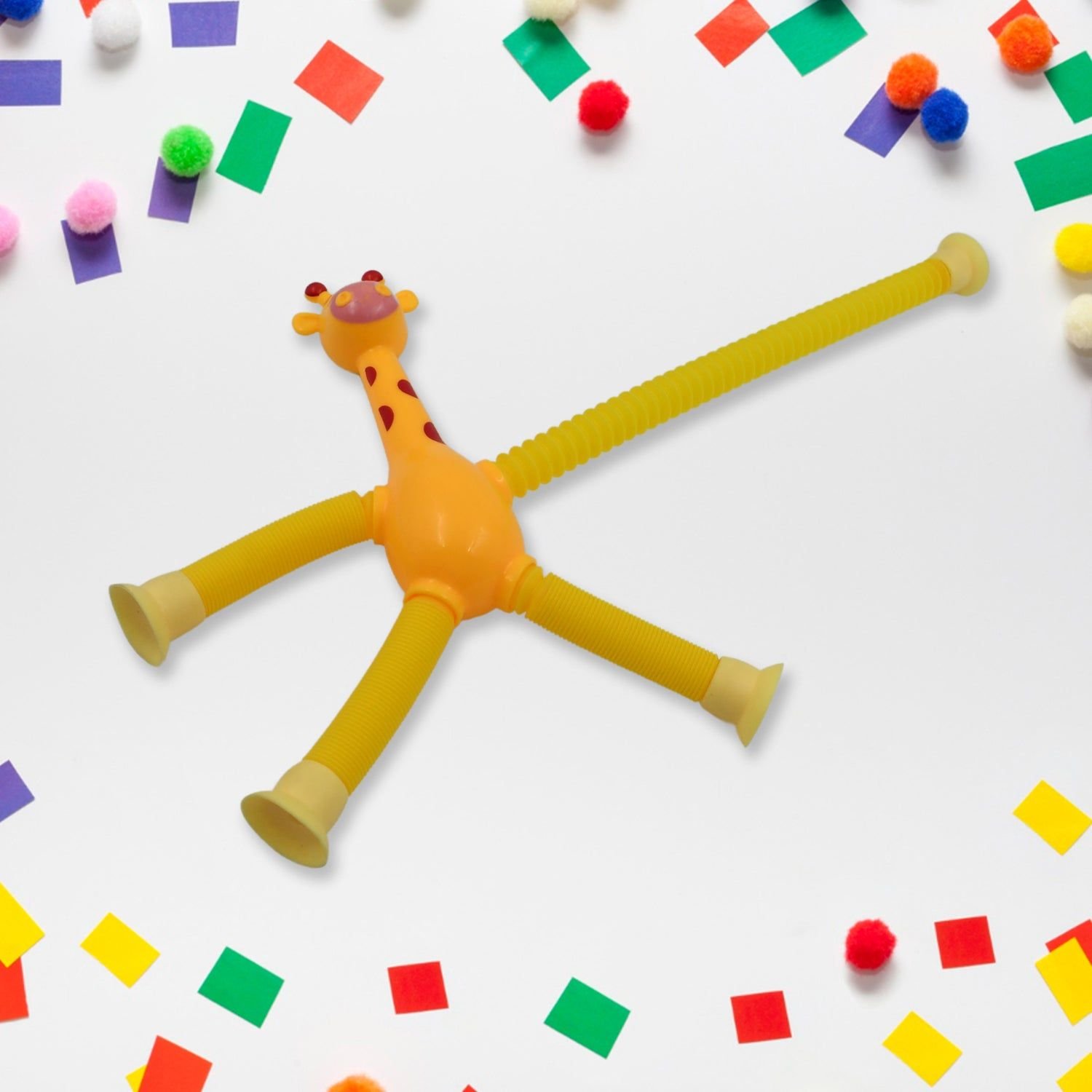 LED Telescopic Suction Cup Giraffe Toy, Tubes Fidget Toys, Shape Changing Telescopic Sensory Tubes Fidget Tubes Sensory Toys Suction Toy, Funny Gift (3 Pcs Set) - Image 6
