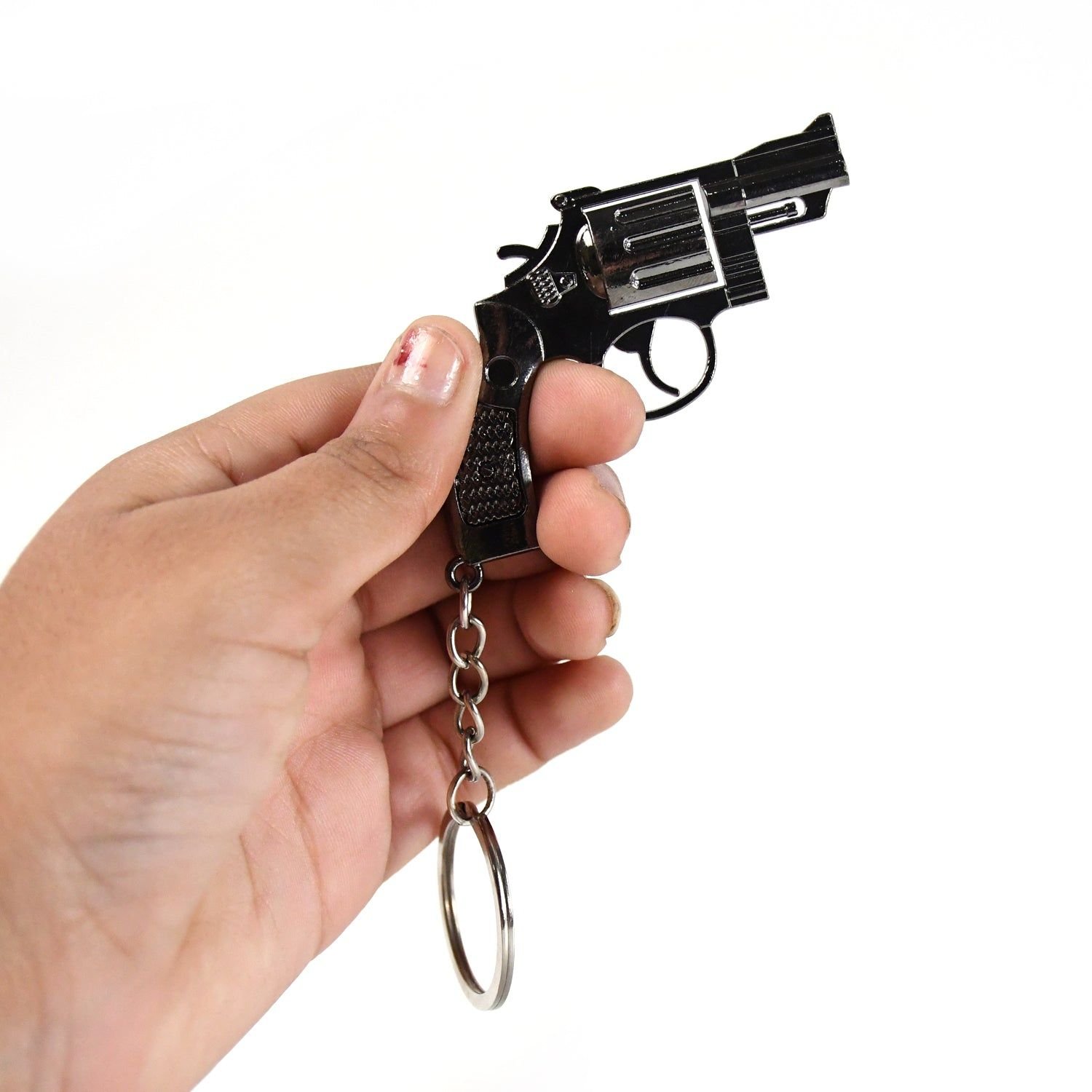 Gun Keychain Metal Weapon Key Rings Pendant for Men, Birthday Gifts (1 Pc / Mix Design) - Image 9