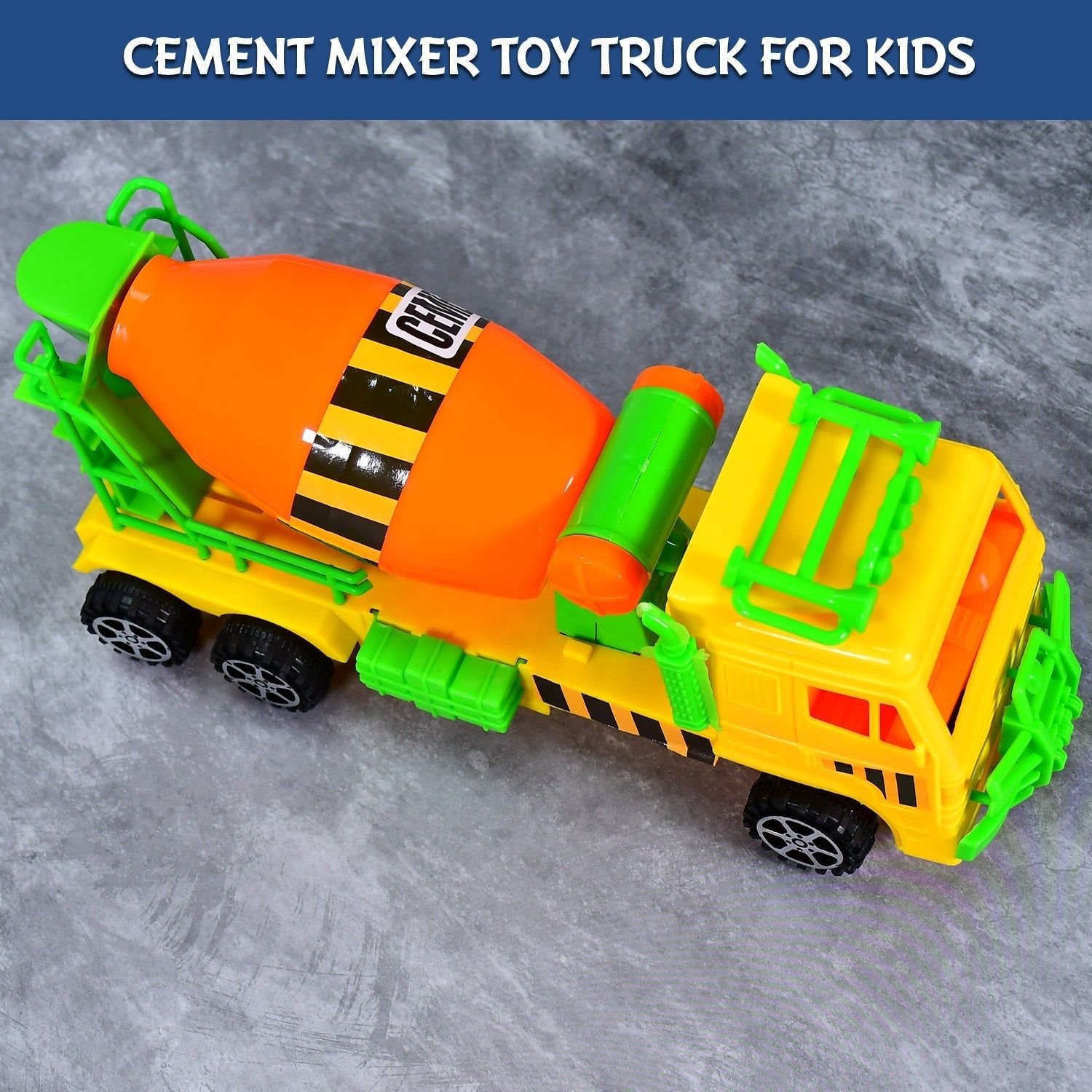 Cement Mixer Truck Pushback Toy For kids - Image 5
