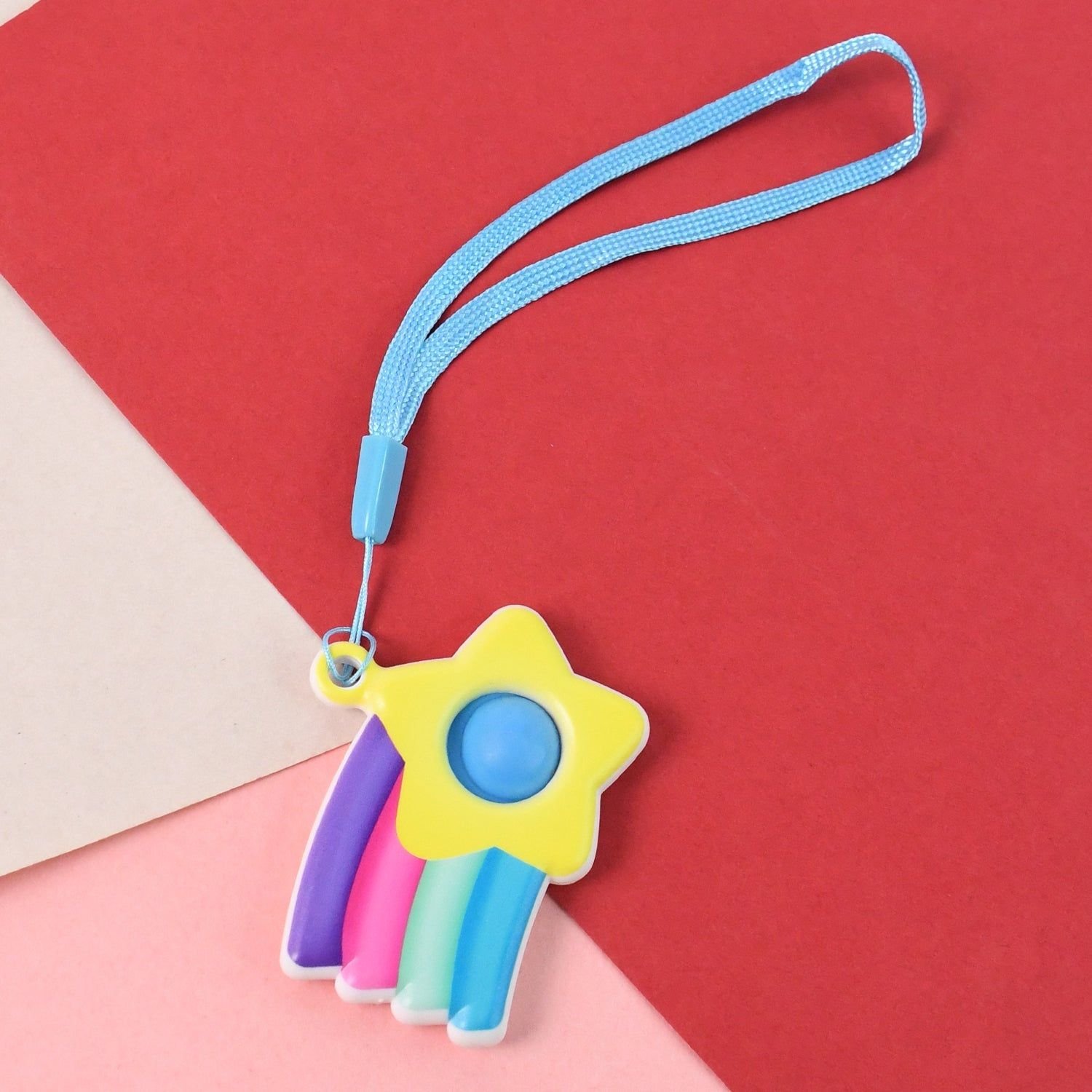 Stress Relief Silicone Push Fidget Toy Keychain for Kids (1 Pc) - Image 5