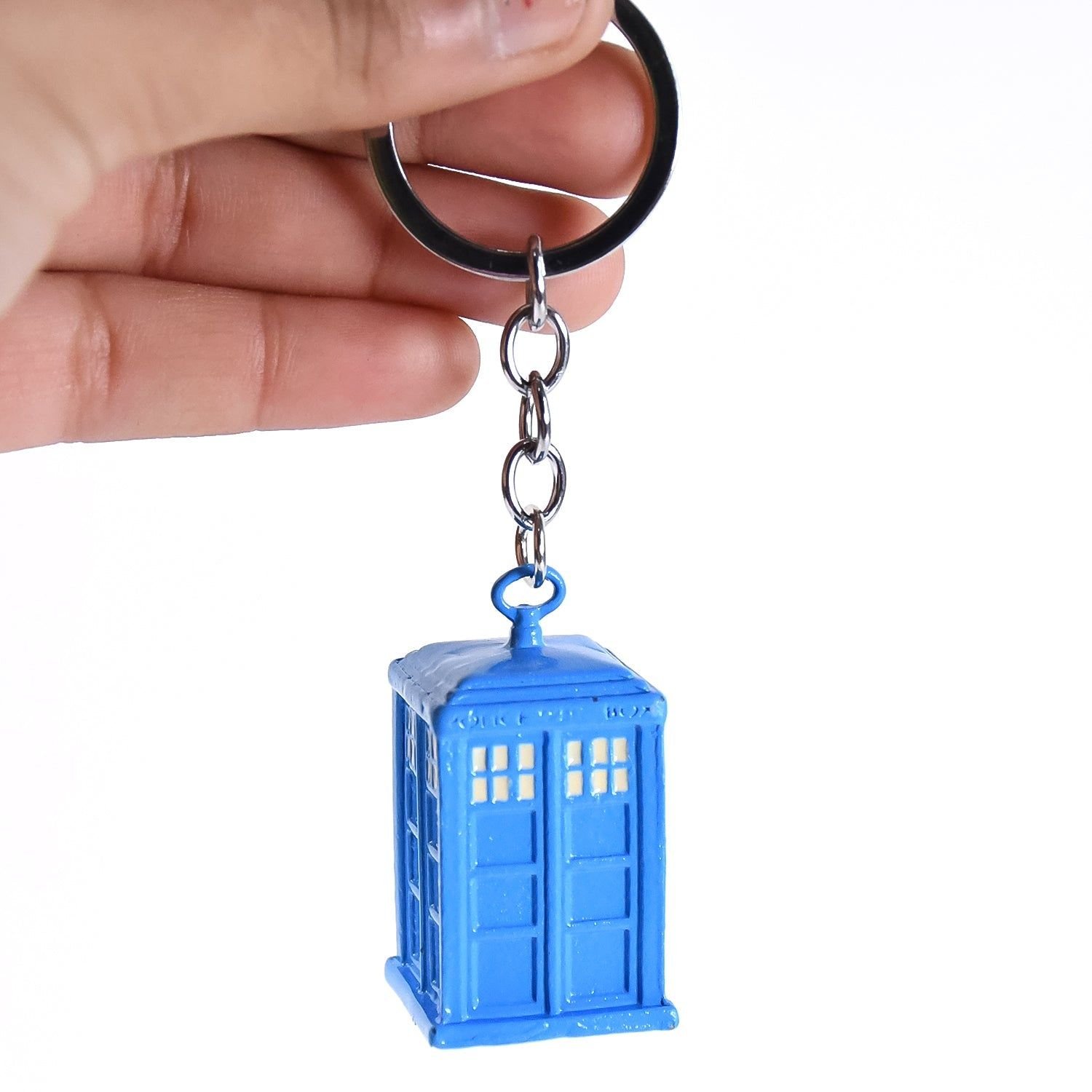 Police Booth Box Shape 3 D Metal Keychain (1 Pc) - Image 6
