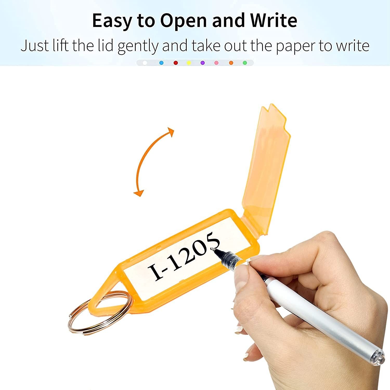 50Pc Keychain Tag Label Used For Decorative Purpose On Keys And All. - Image 8