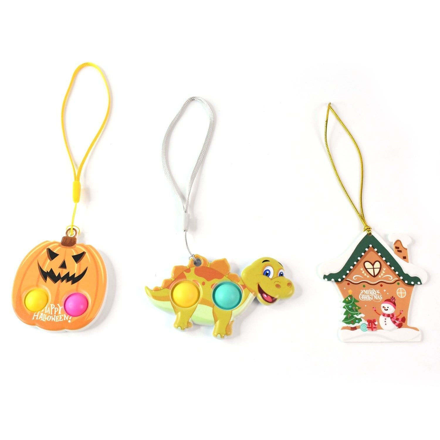 Silicone Push Bubble Fidget Keychain Toy (1 Pc) - Image 5