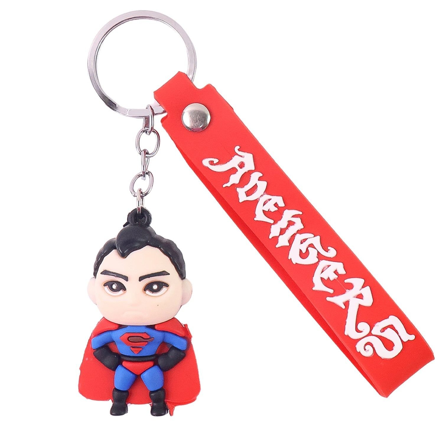 Cute Cartoon Silicone 3D Key Chain with Metal Hook & Strap (Pack of 1) - Image 5