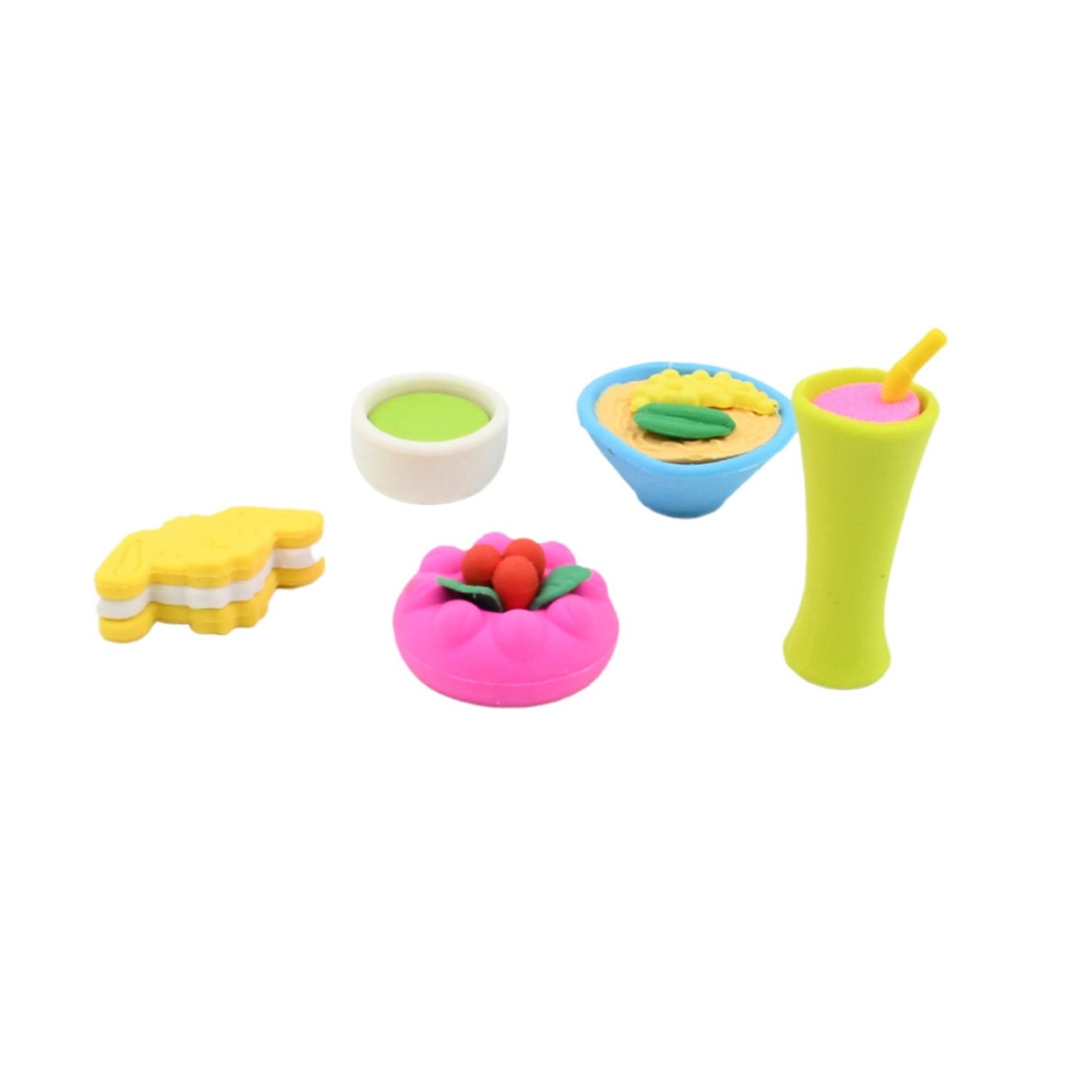 3D Mix Design Fancy & Stylish Colorful Erasers – Cute Novelty Eraser Set for Kids & School Prize (1 Set) - Image 8