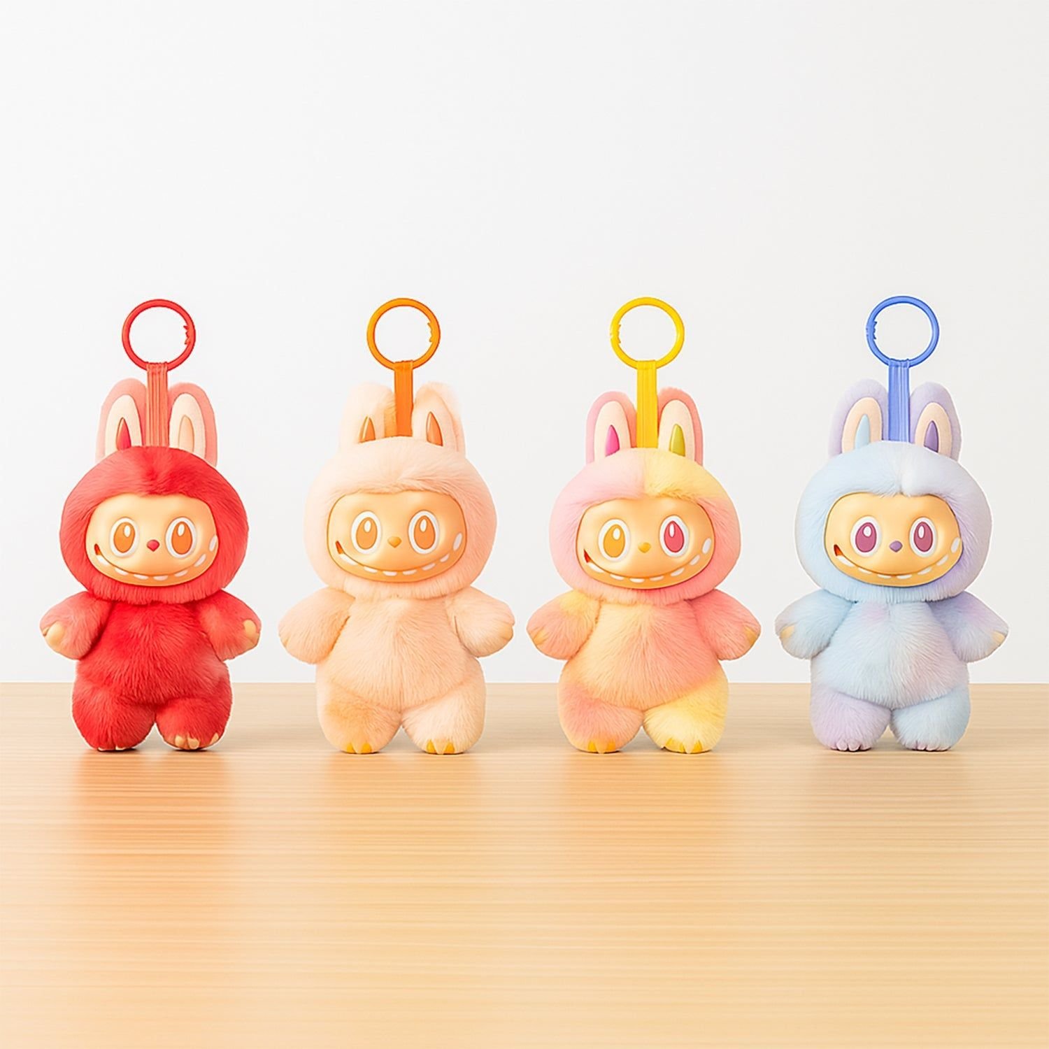 Plush Toy Cartoon Keychain with Hook Assorted Colorful Animal Design Have a Seat Vinyl Plush Blind Box 1 Pc (Mix Design) - Image 6