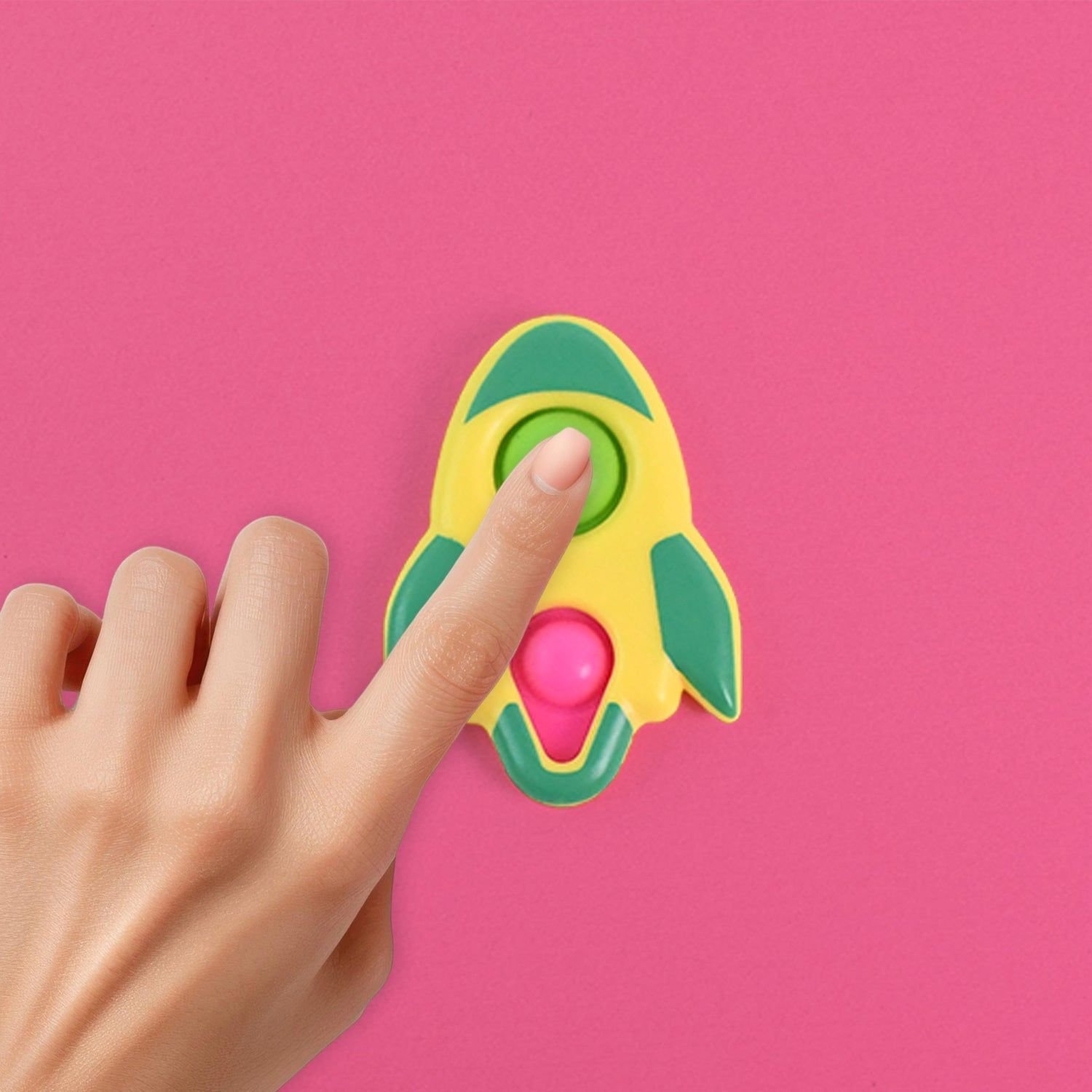 Rocket Shaped Dimple Keychain Toy (1 Pc) - Image 6