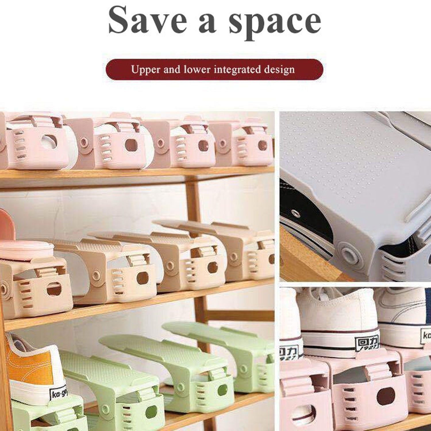 ADJUSTABLE FOLDING SHOE SLOTS ORGANIZER. - Image 6