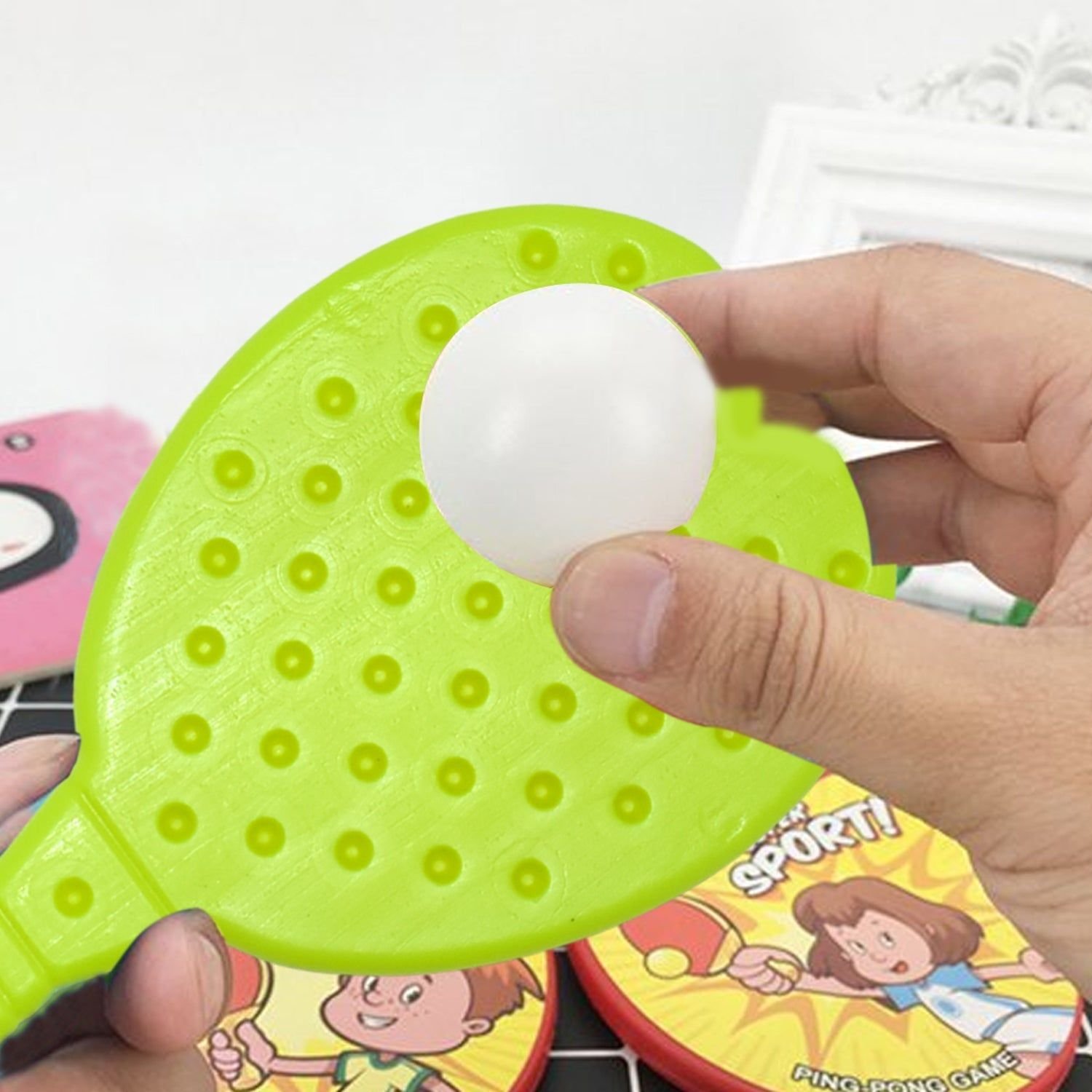 Table Tennis Racquet with Ball Perfect Kids Toy and Game Accessories - Image 5