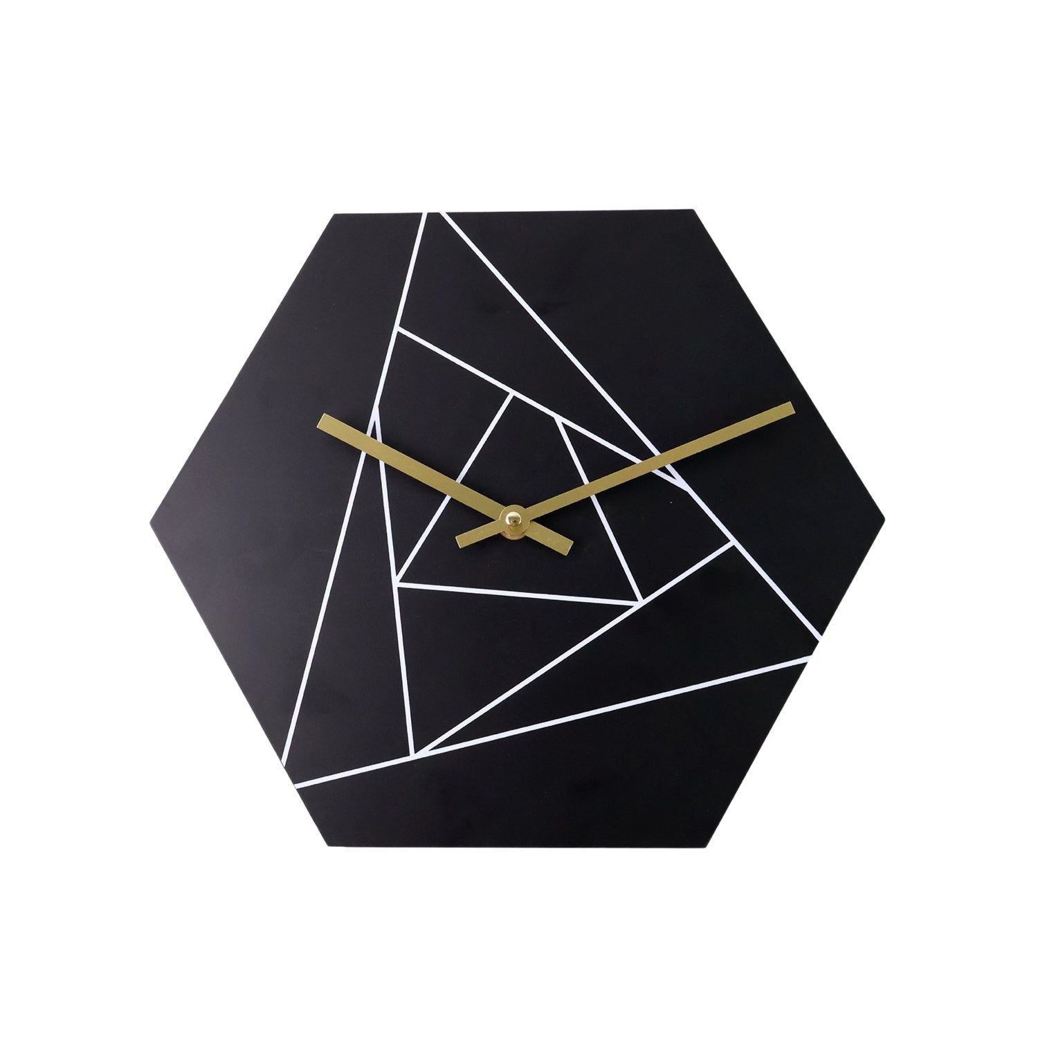 Modern Geometric Hexagon Wall Clock (1 Pc) - Image 5