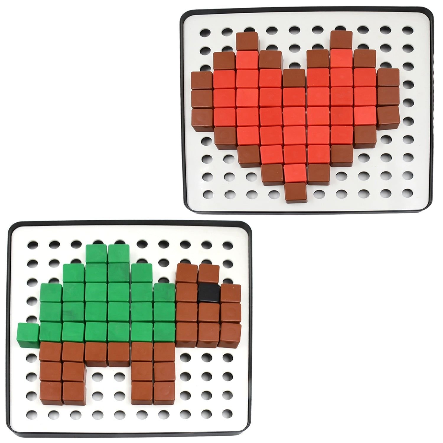 Pixel Cubes Toy for Children Early Education, Pixel Game Educational Board Games Board, Birthday Gift for Kids, Learning Math Toy, Brain Games, Math Puzzle (Approx 180 Cubes With Pixel Board & Book) - Image 5