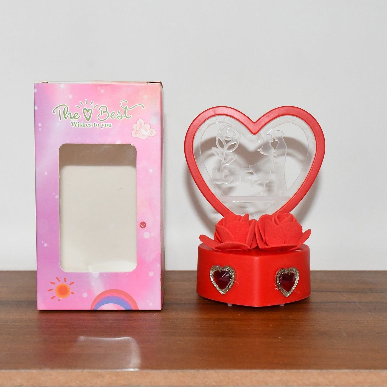Heart-Shaped Love Couple Decorative Showpiece (1 Pc) - Image 8
