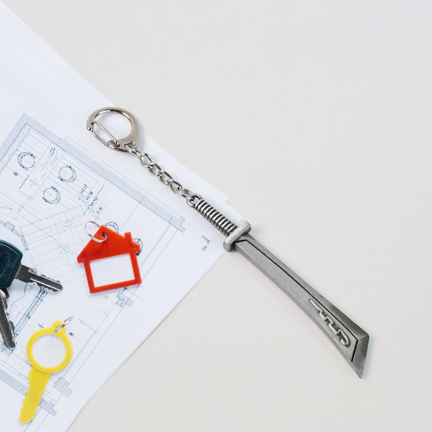 Stainless Steel Knife Keychain - Compact & Durable (1 Pc) - Image 3