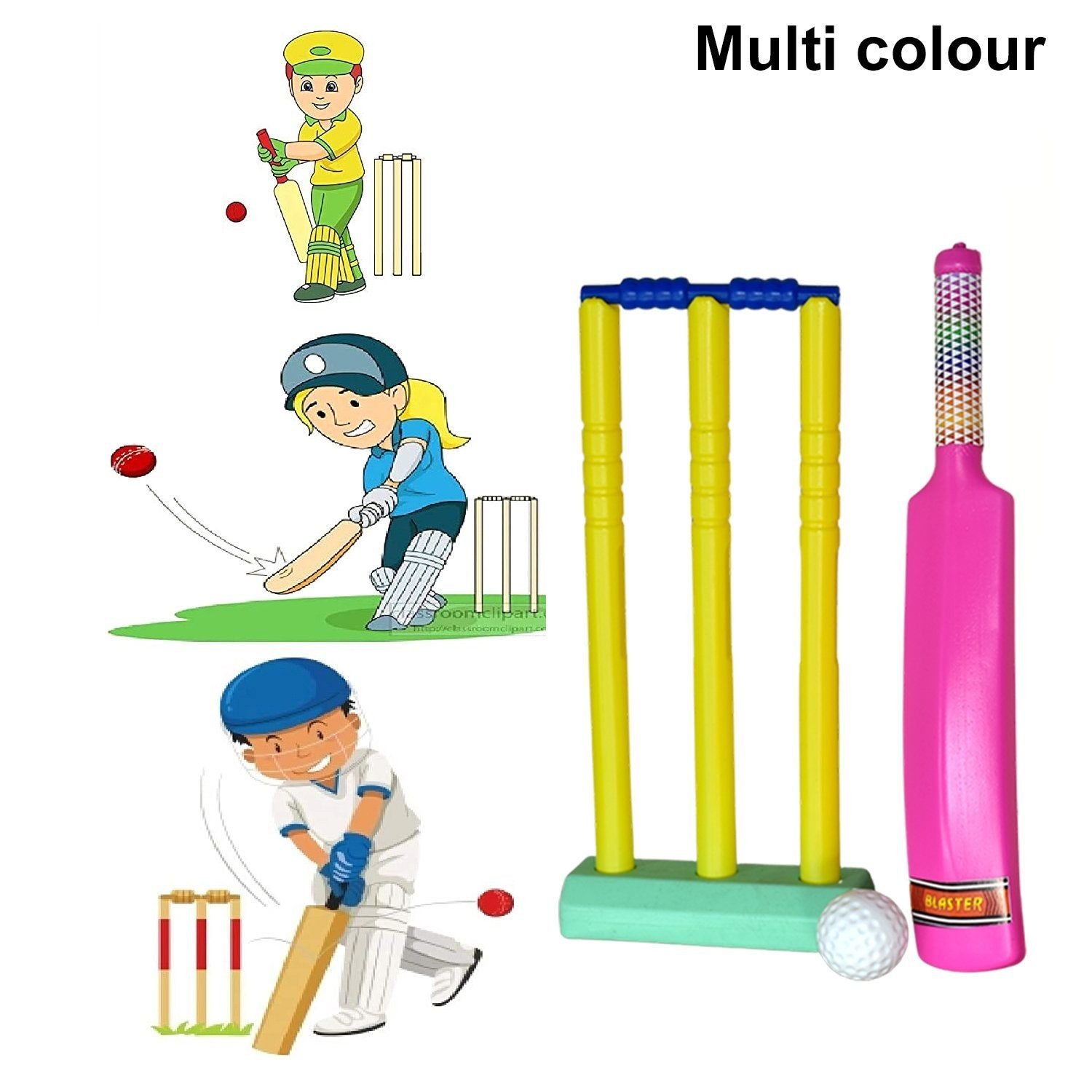 Plastic Cricket Bat Ball Set for Boys and Girls - Image 6