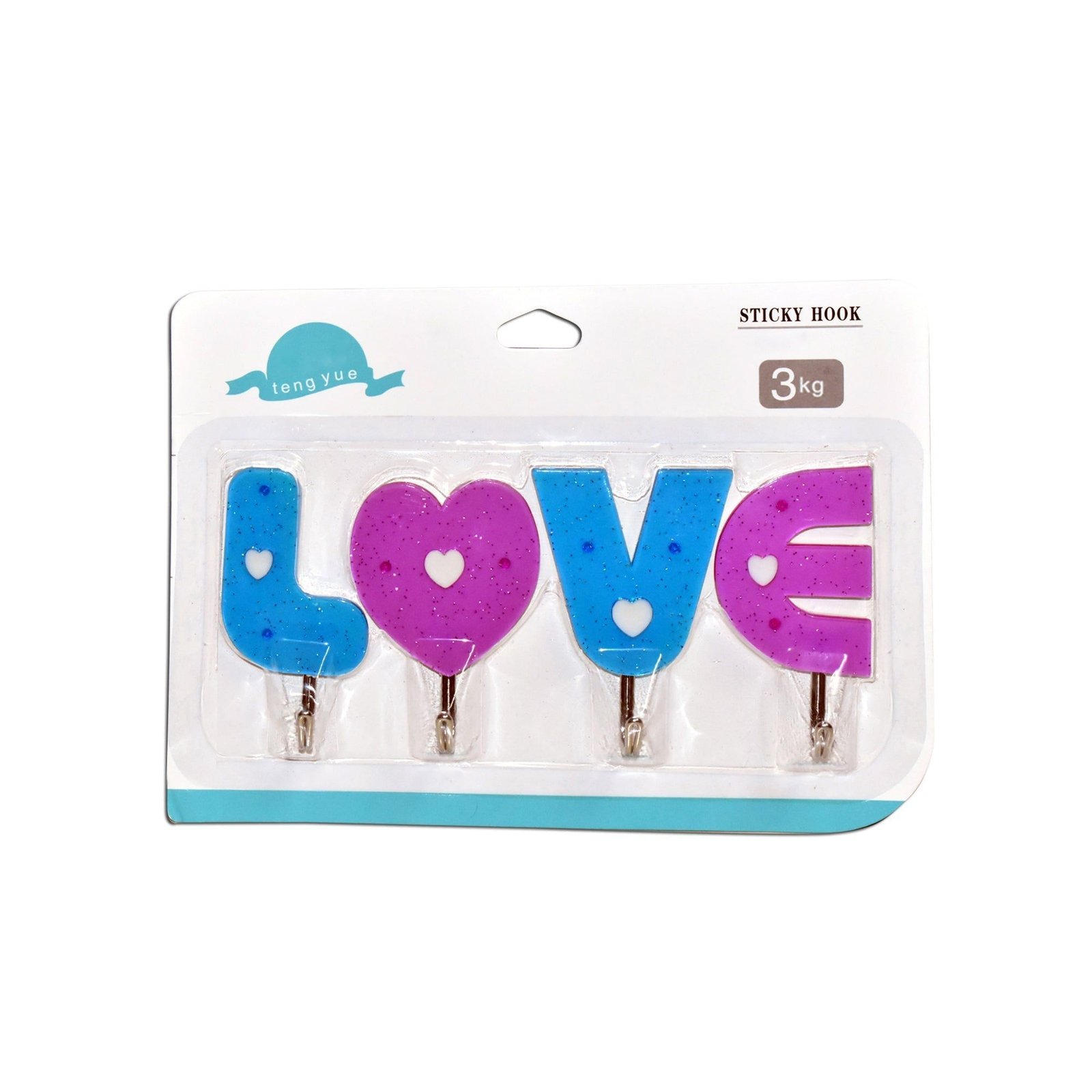 Love Shape Self Adhesive Hooks - Image 4