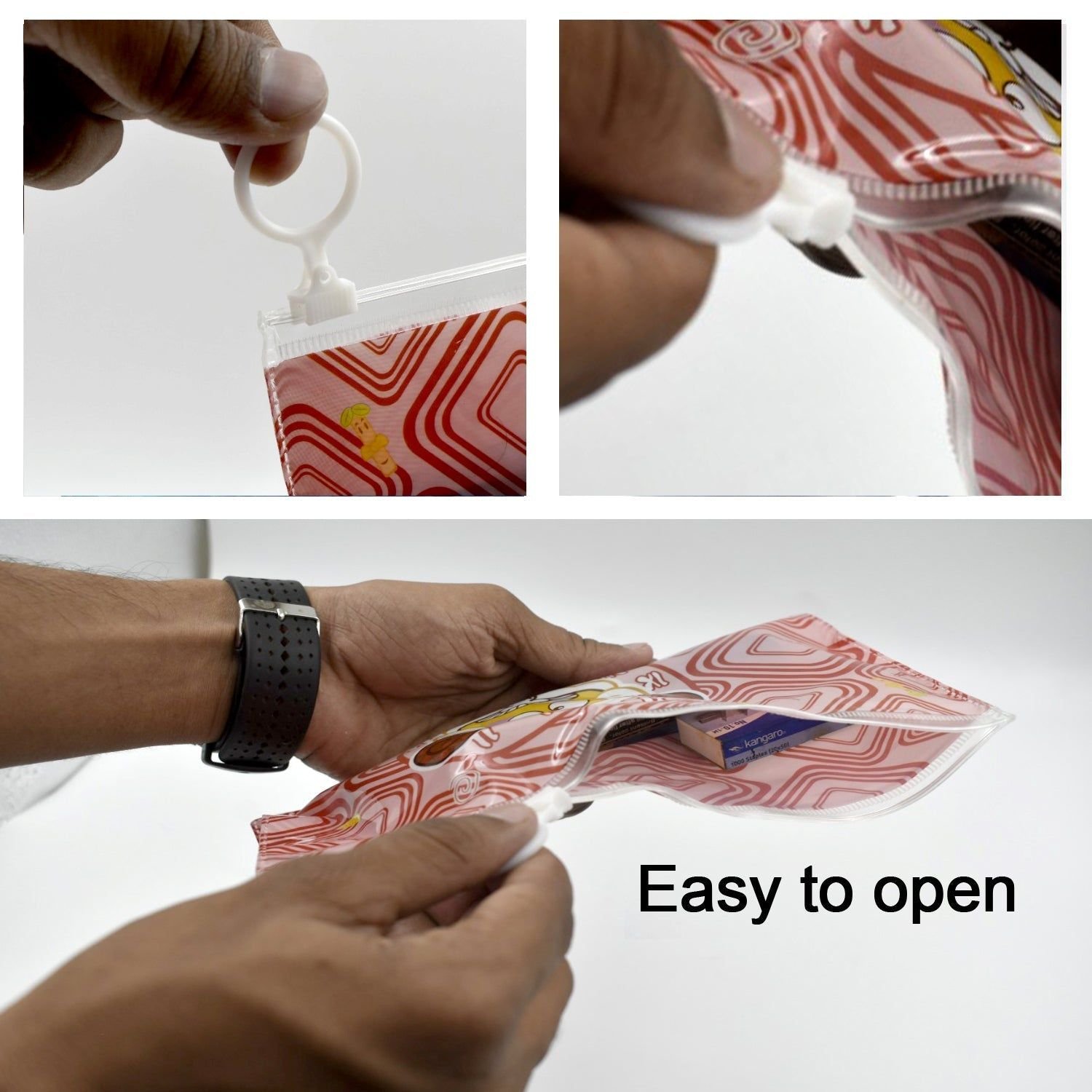 20 Pc Red Printed Pouch For Carrying Stationary Stuffs And All By The Students. - Image 6