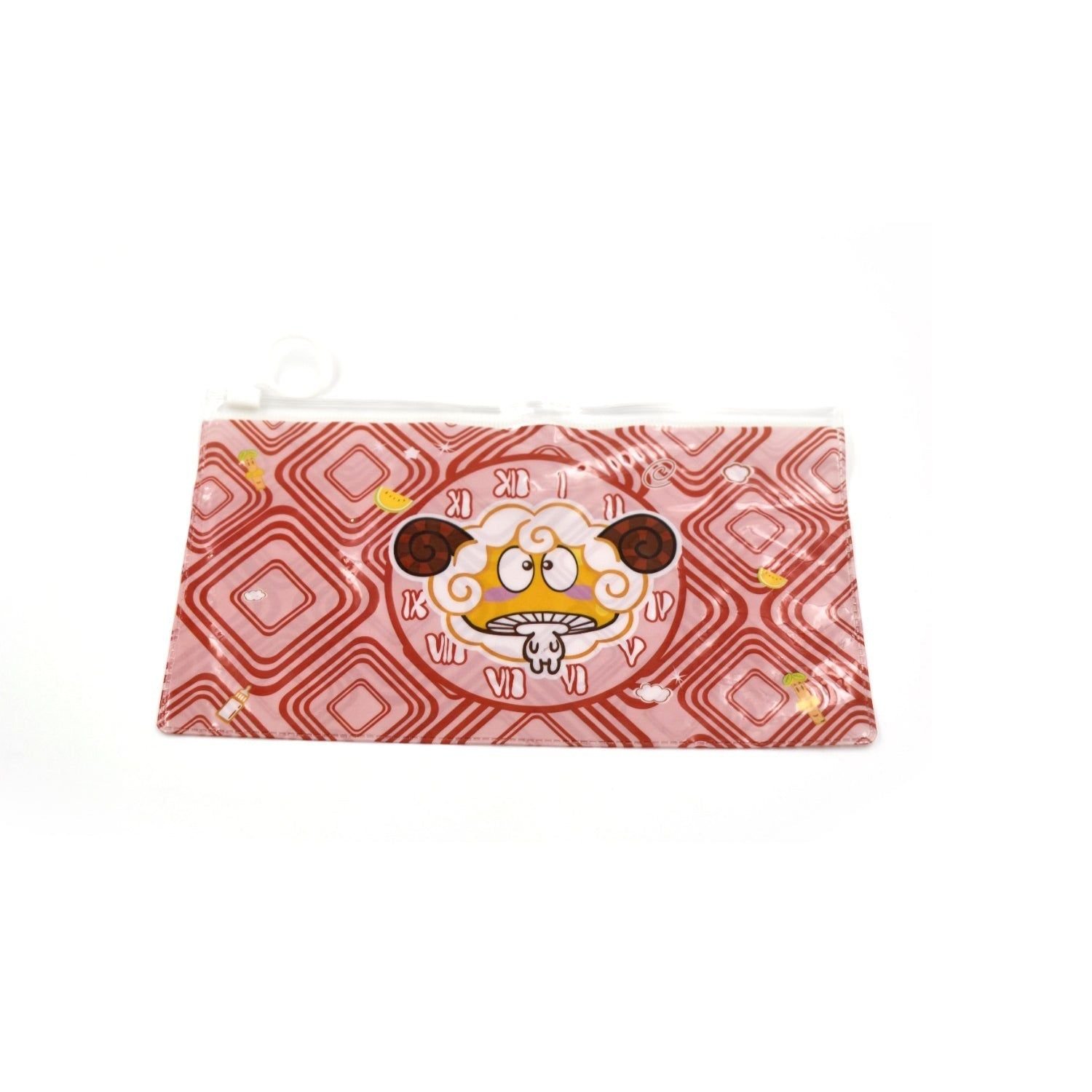 20 Pc Red Printed Pouch For Carrying Stationary Stuffs And All By The Students. - Image 4
