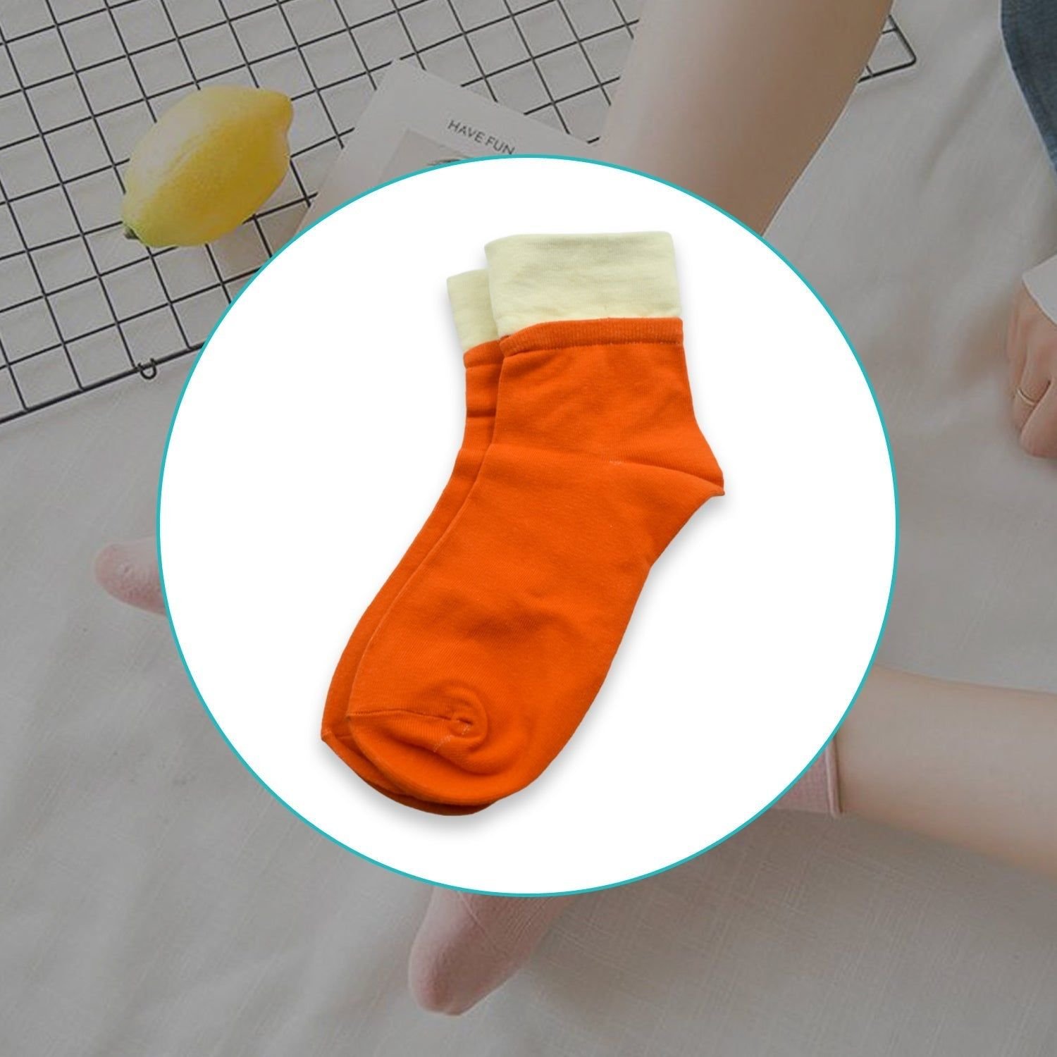 Socks Breathable Thickened Classic Simple Soft Skin Friendly (1Pair) - Image 9