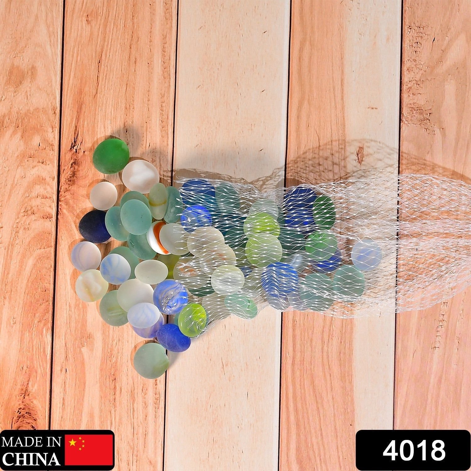 Glass Gem Stone, Flat Round Marbles Pebbles for Vase Fillers, Attractive pebbles for Aquarium Fish Tank. - Image 2