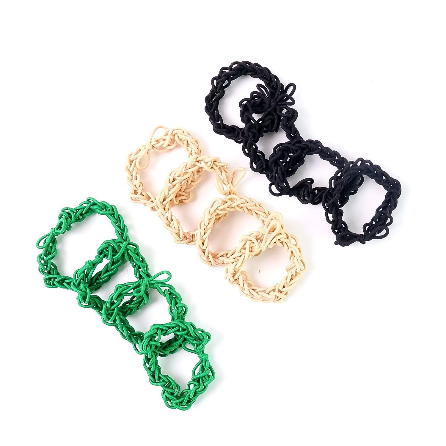 Braided Elastic Hair Bands Set (12 Pc) - Image 5