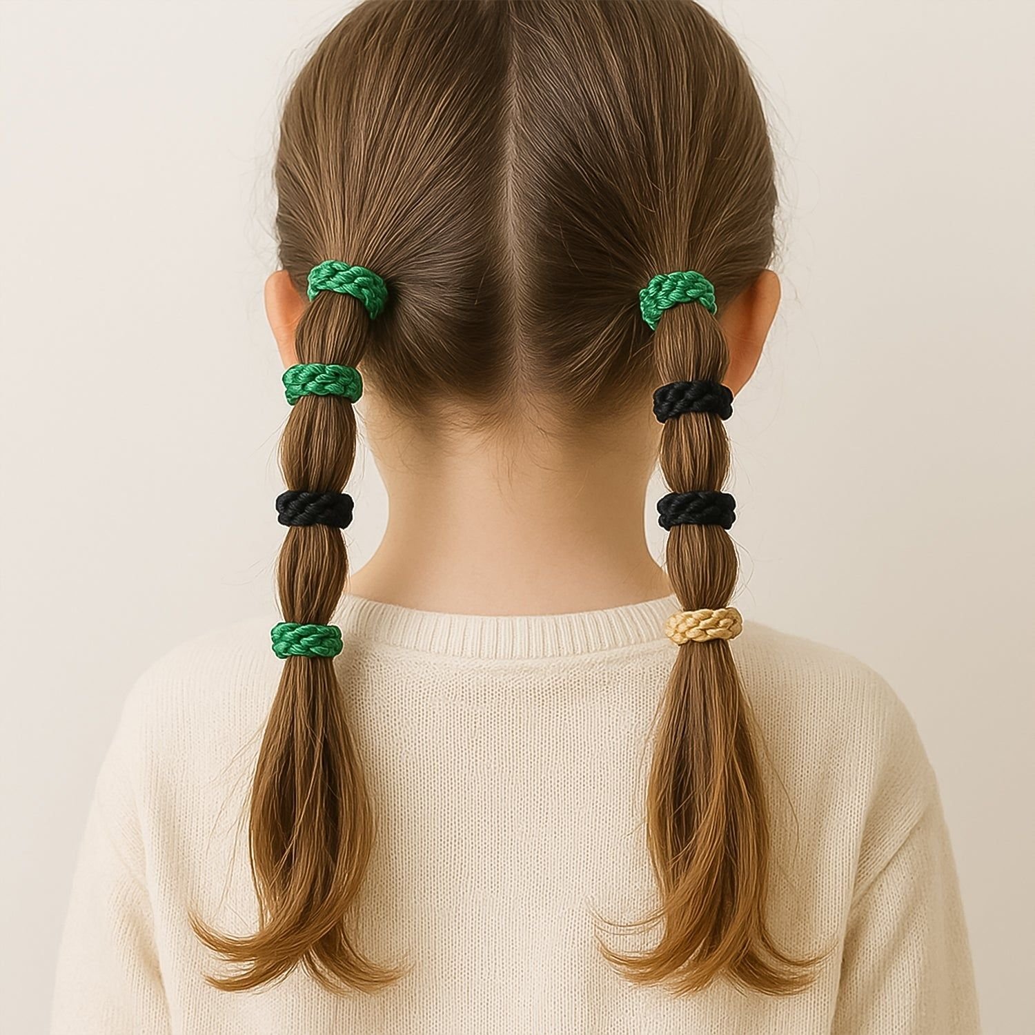 Braided Elastic Hair Bands Set (12 Pc) - Image 6