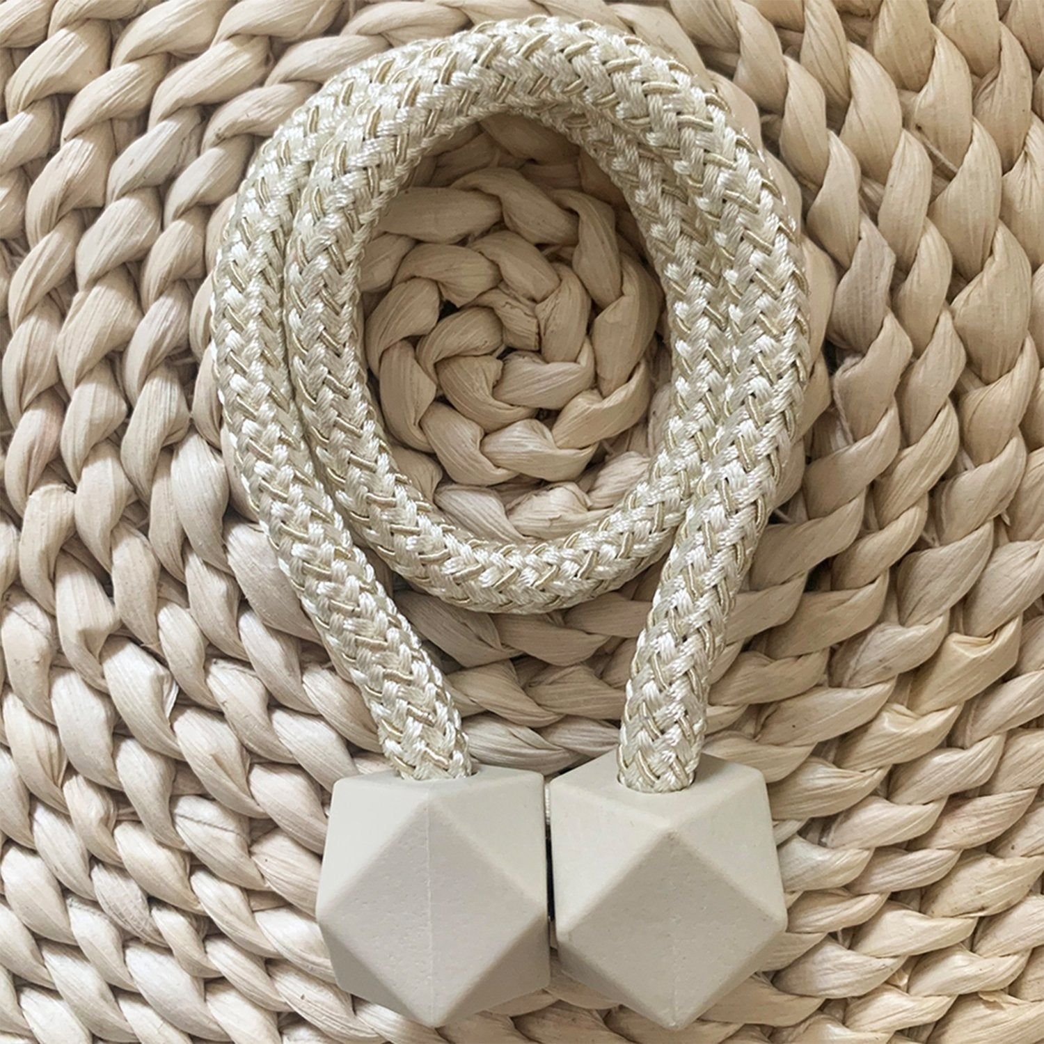 Home Magnetic Curtain Tiebacks, Straps, Buckle, Clips Rope Straps Window Curtain Bracket Decoration (2 Pc) - Image 3