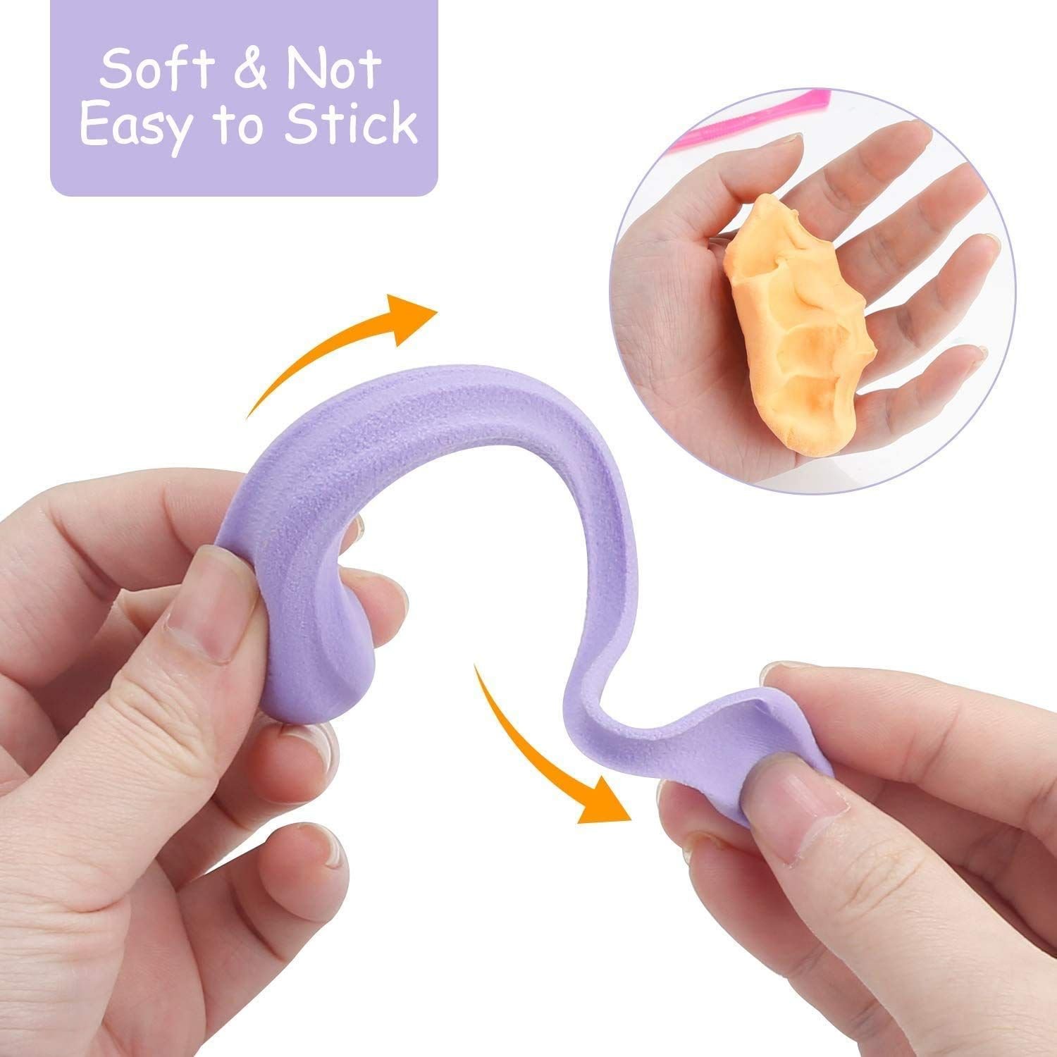 Non-Toxic Creative 50 Dough Clay Mould 5 Different Colors, (Pack of 6 Pcs) - Image 8