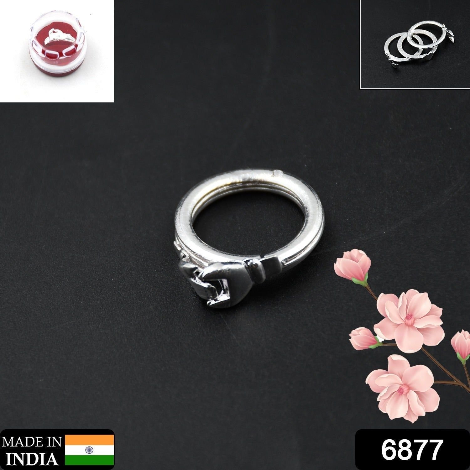 Three Interlocking Rings, Rings for Women and Girls Silver Ring | Valentine Ring, Rings Silver Toned Finger Ring for Women | Birthday Gift For girls and women Anniversary Gift for Wife, Friendship Ring. - Image 2